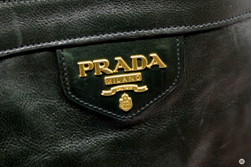 PRADA Prada BR3783 Vitello Daino Hobo Black Leather Shoulder Bags Ghw | Italystation.com - Shop Now at italystation.com