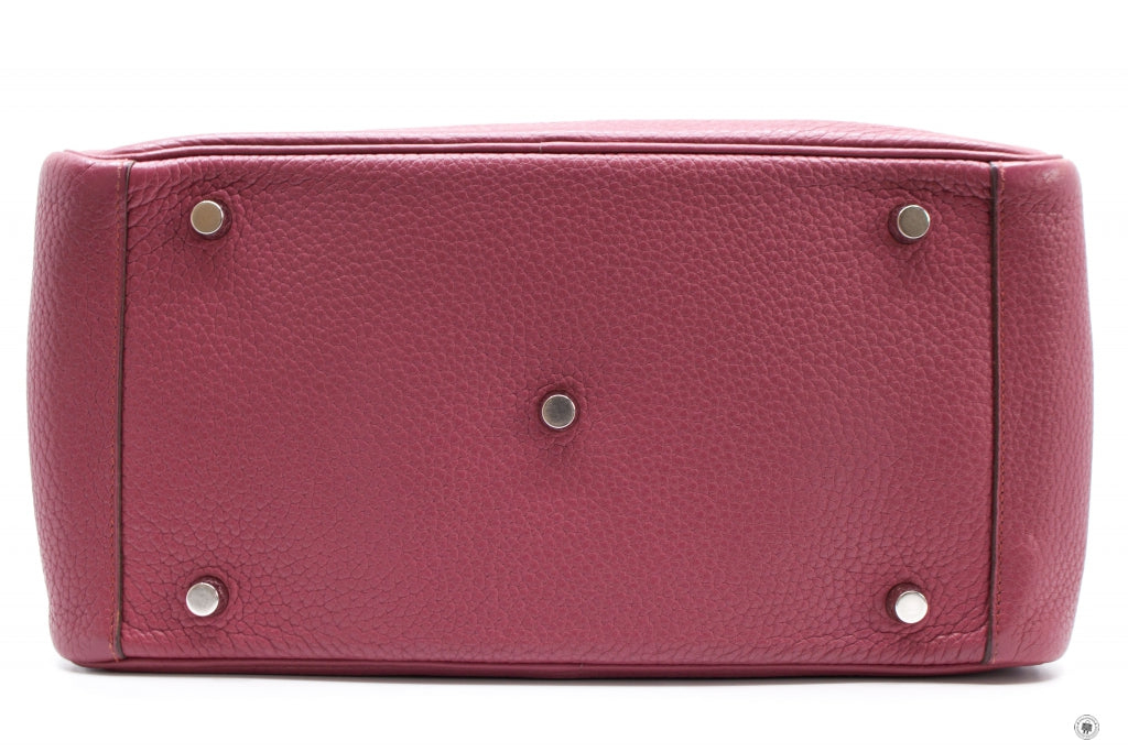 HERMES Hermes Lindy Lindy 30 Rouge H / CK55 Taurillon Clemence 30 Shou | Italystation.com - Shop Now at italystation.com