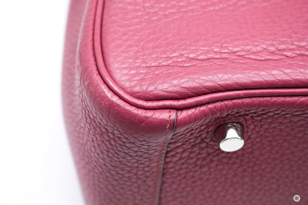 HERMES Hermes Lindy Lindy 30 Rouge H / CK55 Taurillon Clemence 30 Shou | Italystation.com - Shop Now at italystation.com