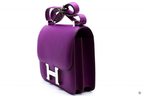 Hermes Constance 24  Anemone / CKP9 Evercolor 24 Shoulder Bags Phw