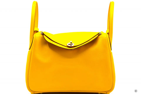 HERMES Hermes Lindy 30 Amber Jaune / CK9D  Evercolor 30 Shoulder Bags  | Italystation.com - Shop Now at italystation.com