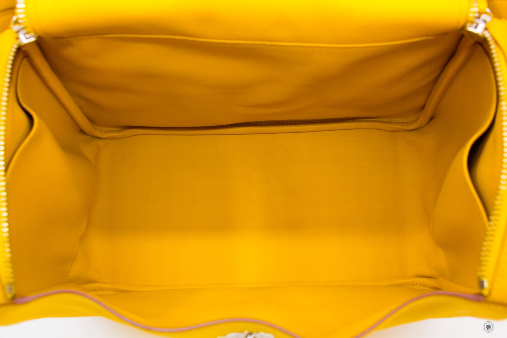 HERMES Hermes Lindy 30 Amber Jaune / CK9D  Evercolor 30 Shoulder Bags  | Italystation.com - Shop Now at italystation.com