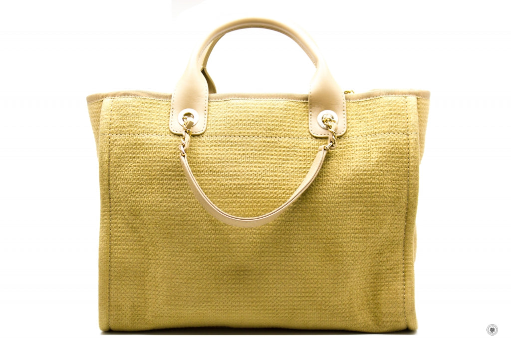 CHANEL Chanel AS3351 B08435 NI687 Deauville Medium Shopping Bag Beige  | Italystation.com - Shop Now at italystation.com