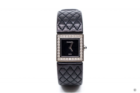 CHANEL Chanel Boy-friend Acier Etanche 30M Quartz With Diamonds Black  | Italystation.com - Shop Now at italystation.com