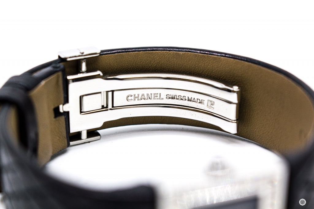CHANEL Chanel Boy-friend Acier Etanche 30M Quartz With Diamonds Black  | Italystation.com - Shop Now at italystation.com
