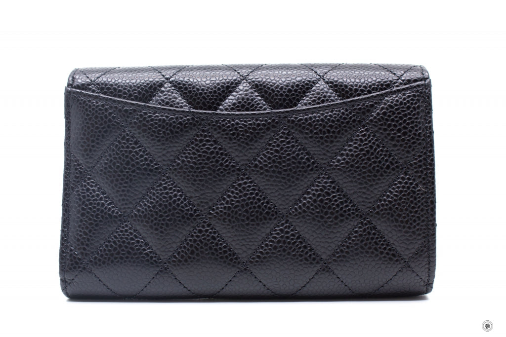 CHANEL Chanel AP0232Y01864 Classic Flap Wallet Black / C3906 Caviar Sh | Italystation.com - Shop Now at italystation.com