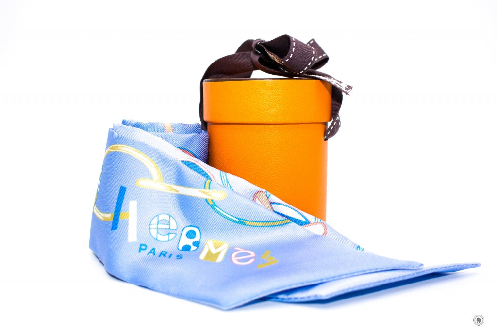 HERMES Hermes H063951S Twilly Bd/blue Ciel/blue / 04 Silk Silk & Scarf | Italystation.com - Shop Now at italystation.com