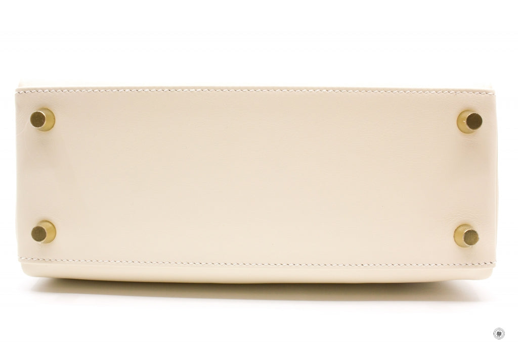 HERMES Hermes H083583CC Kelly 25 Colormatic Chromatic Bag Nata/chai/cu | Italystation.com - Shop Now at italystation.com