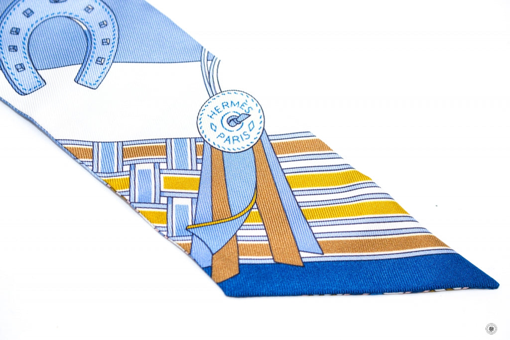 HERMES Hermes 062849S Brides ET Gris Gris Bd/blue Jean/blanc/mi 15 Sil | Italystation.com - Shop Now at italystation.com