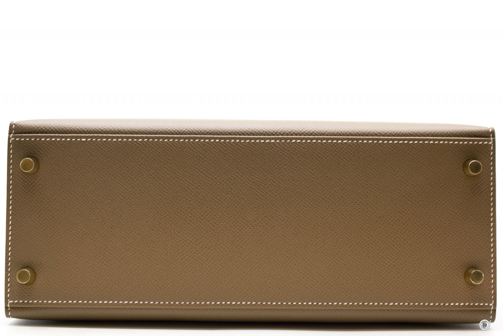 HERMES Hermes Kelly 28 Etoupe / CC18 Epsom 28 Shoulder Bags Ghw | Italystation.com - Shop Now at italystation.com