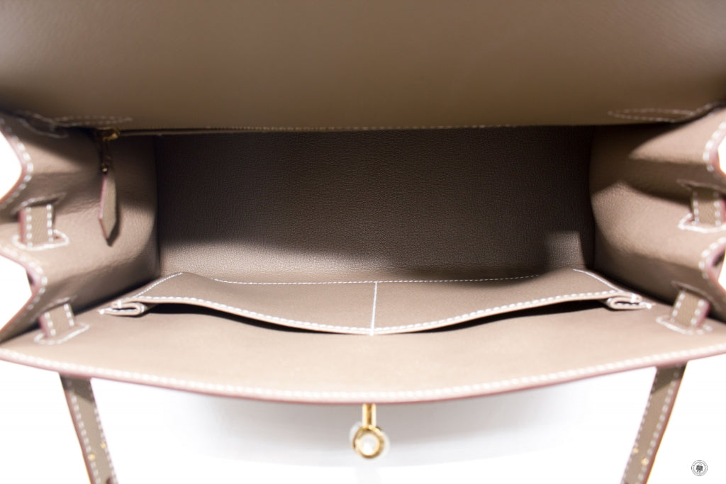 HERMES Hermes Kelly 28 Etoupe / CC18 Epsom 28 Shoulder Bags Ghw | Italystation.com - Shop Now at italystation.com