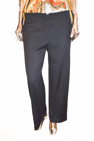 Authentic Fendi Women's Black Pants Size 44