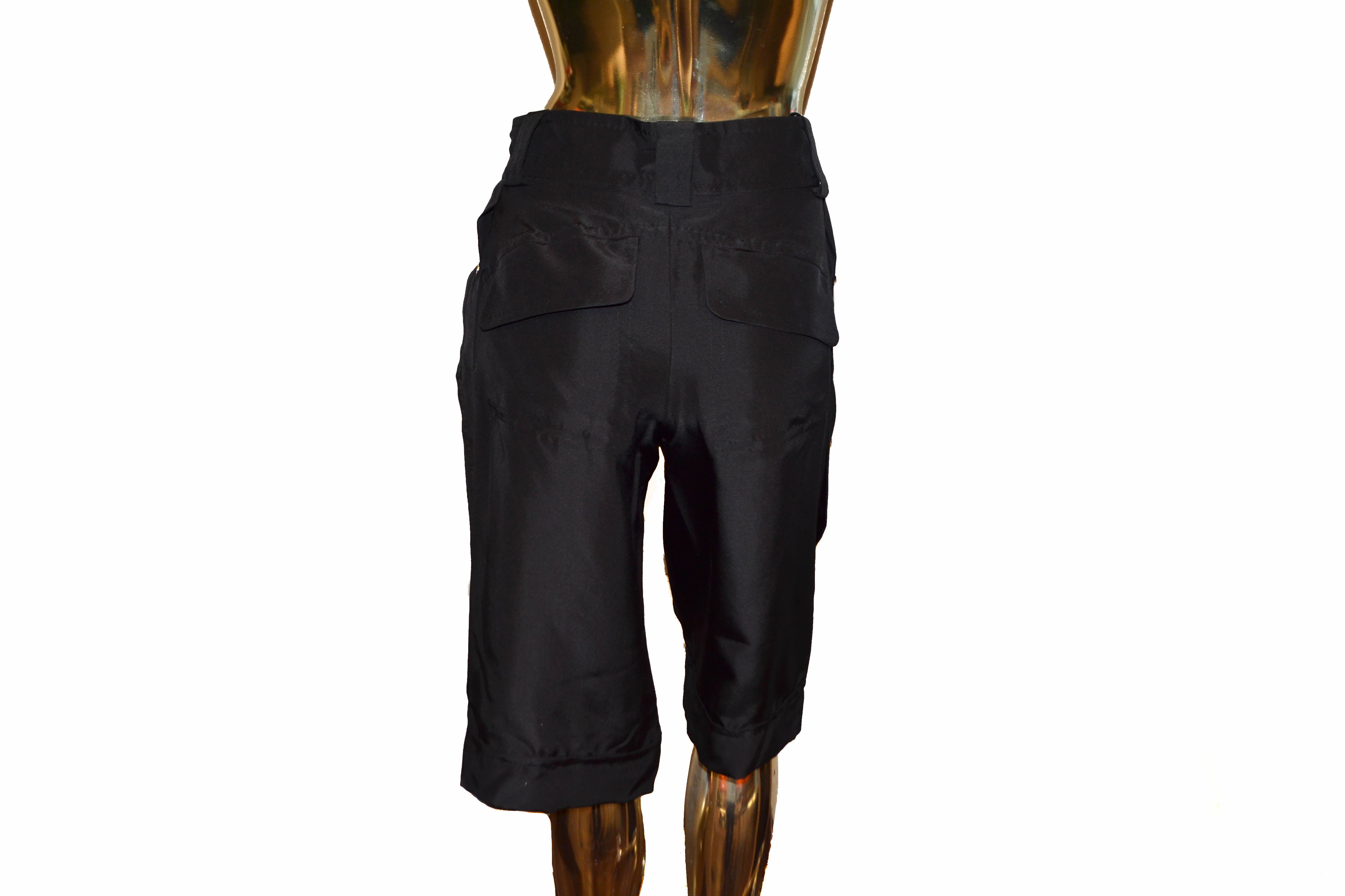 Straight pants Louis Vuitton Black size 40 FR in Cotton - 34589598