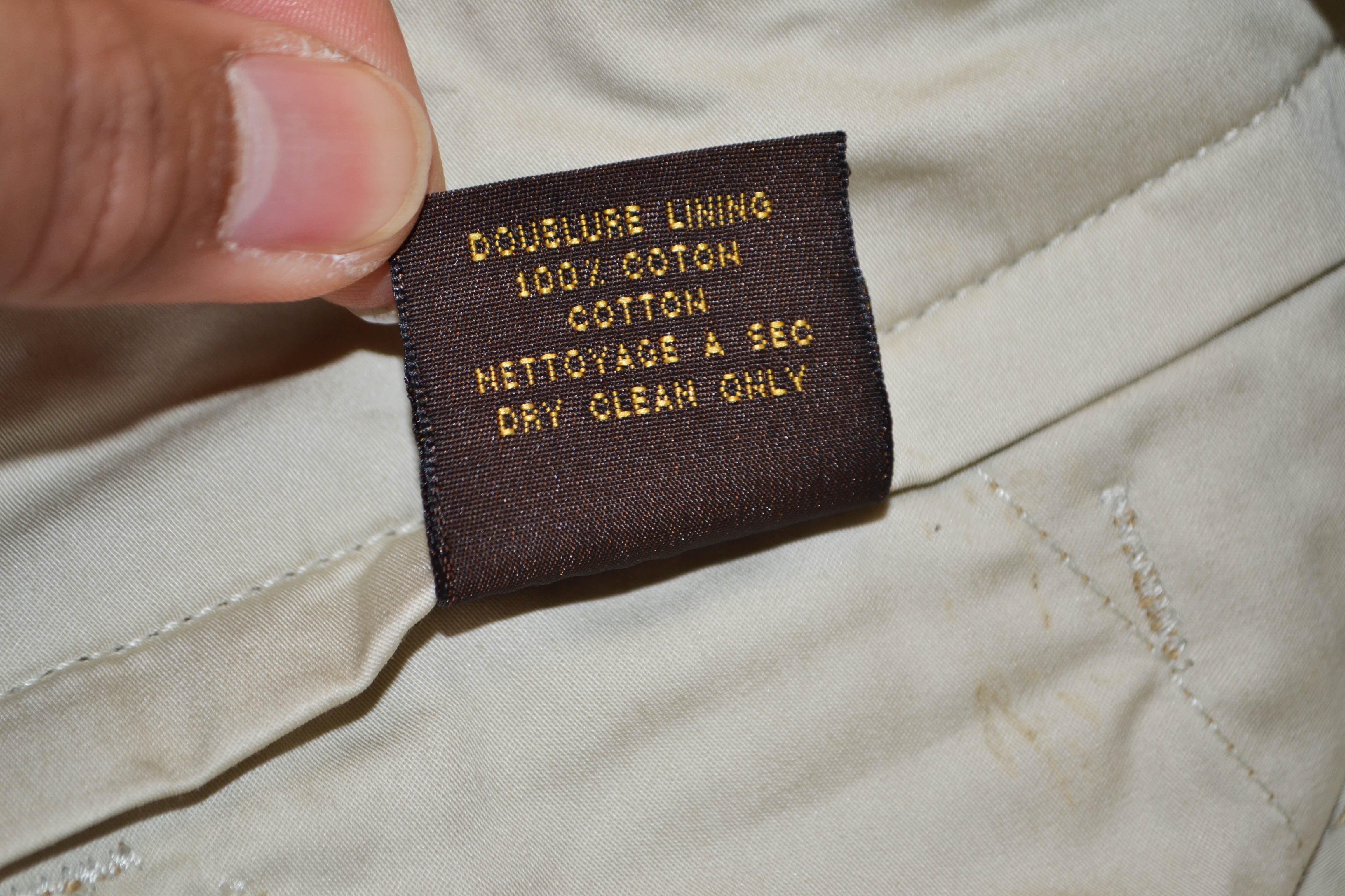 Authentic Louis Vuitton Green Cotton Mens Pants Size 50
