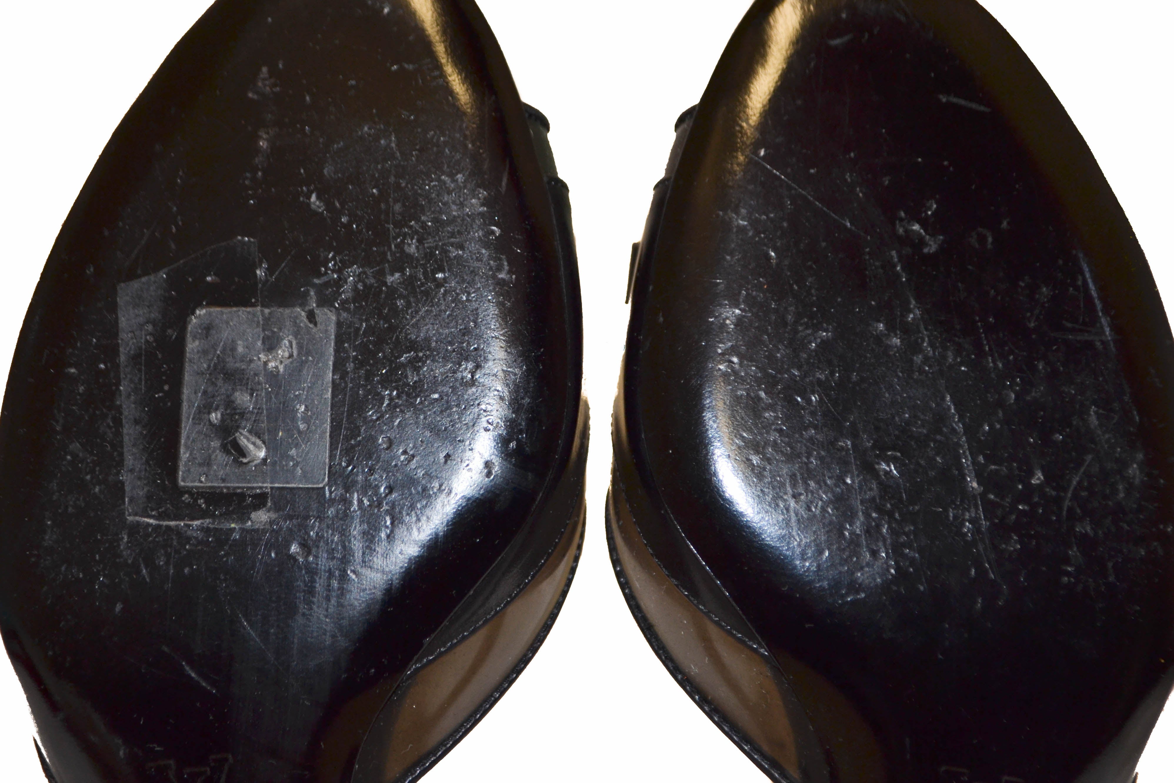 Authentic Louis Vuitton Black Leather Bow Sandal