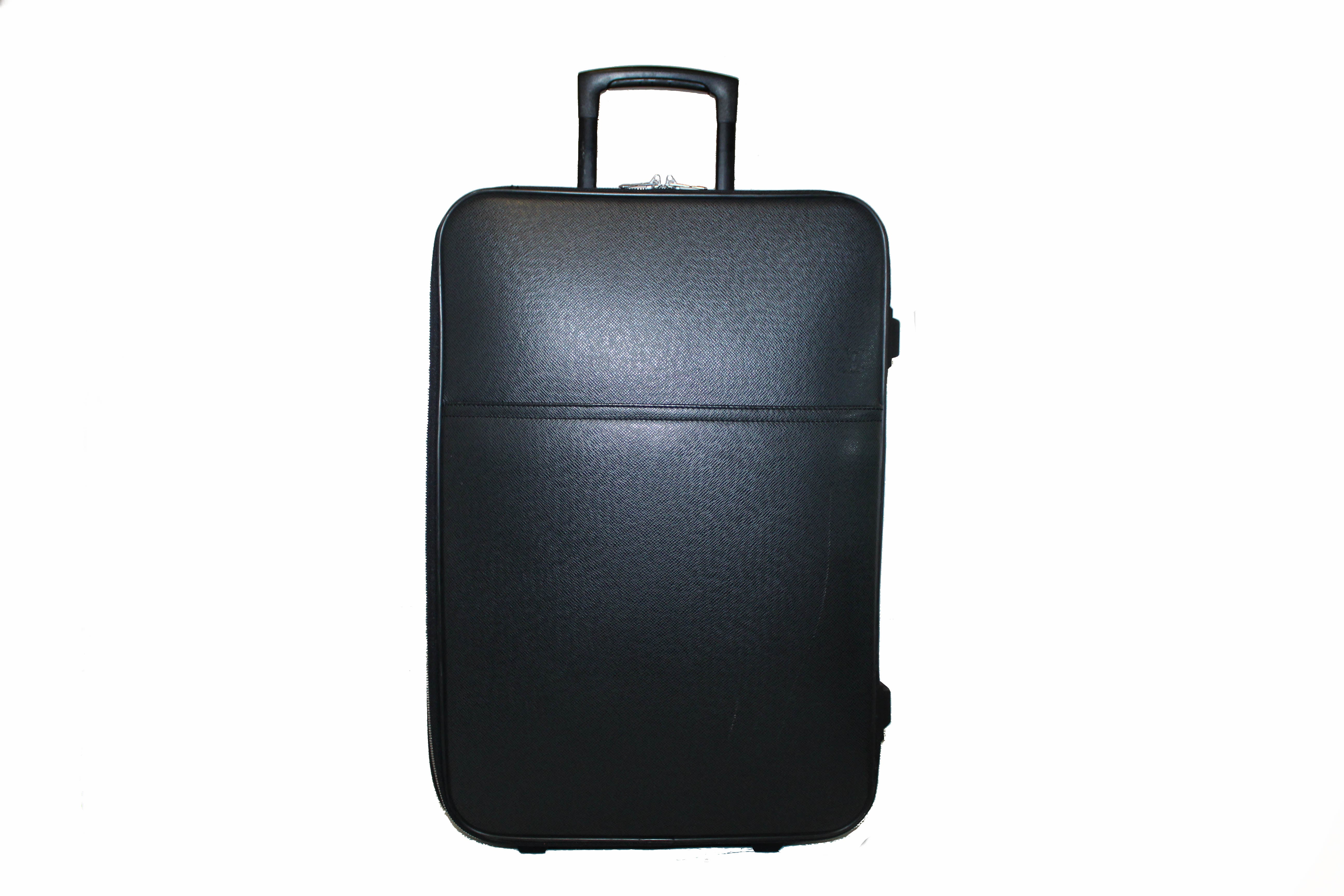 Louis Vuitton Black Taiga Leather Pegase 55 Rolling Luggage Trolley  Suitcase 1117LVA