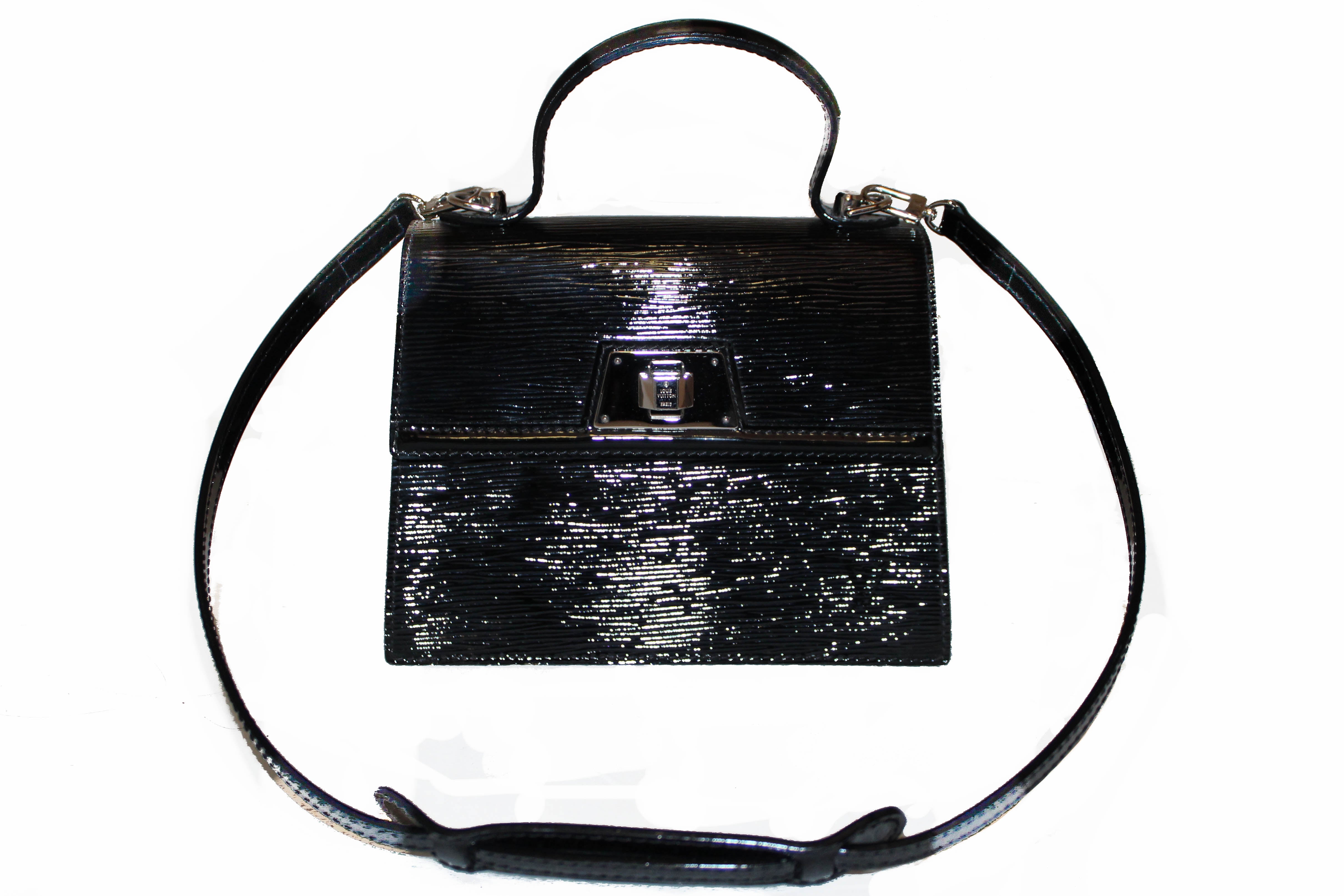 LOUIS VUITTON LV Croisette PM Shoulder Bag Epi Leather Black