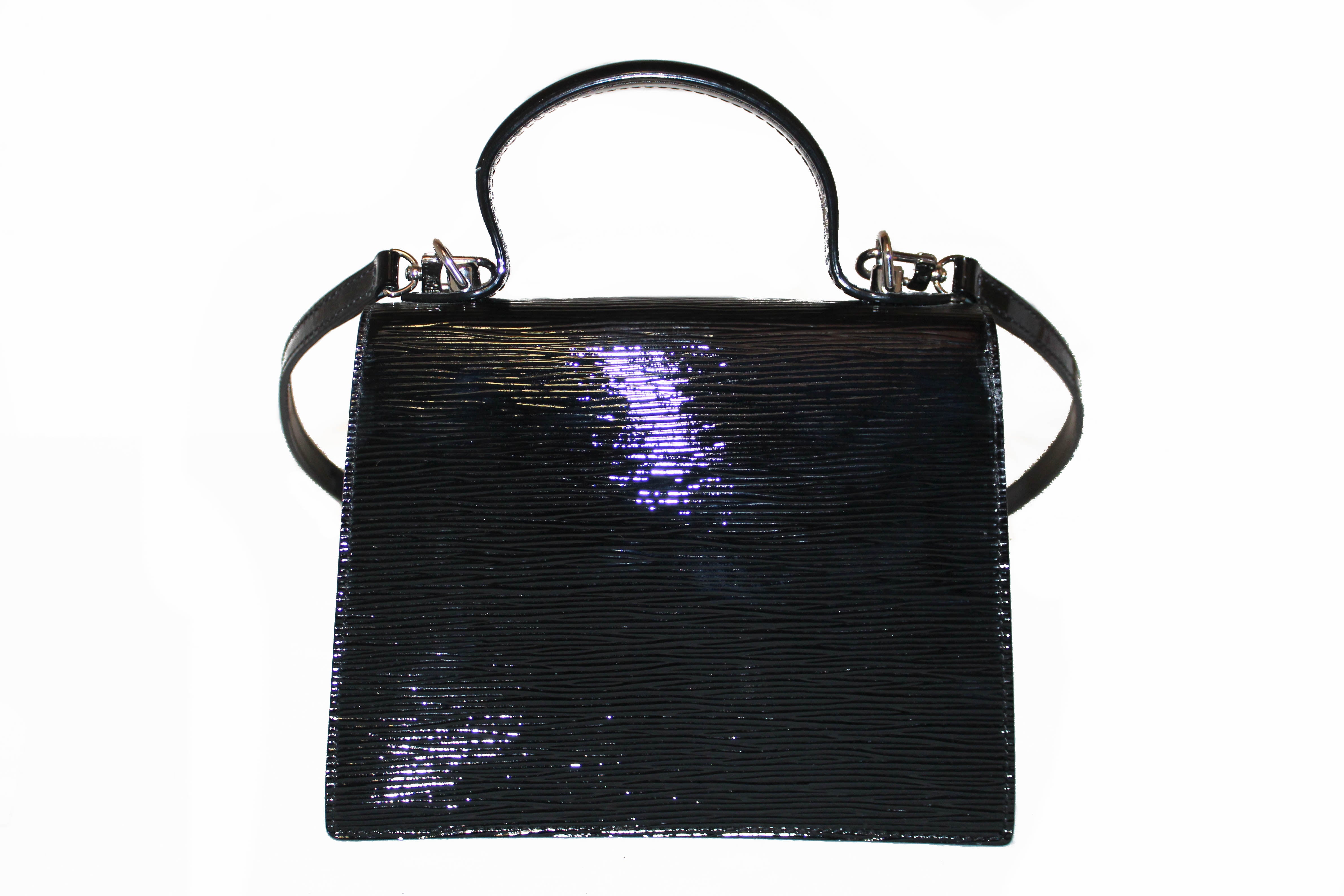Louis Vuitton Black Epi Leather Sevigne Clutch