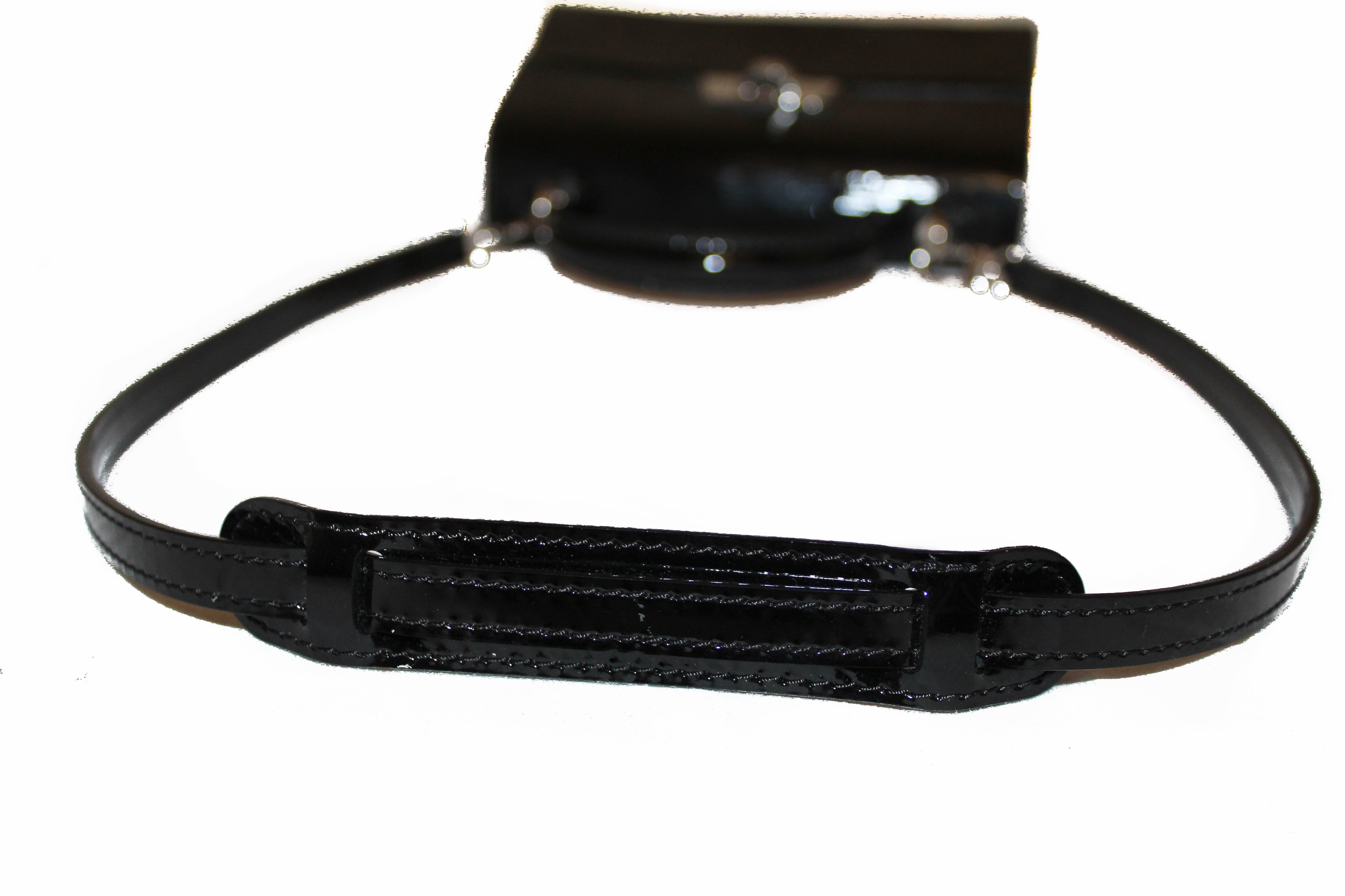 USED Louis Vuitton Black Electric Epi Leather Sevigne PM Bag AUTHENTIC