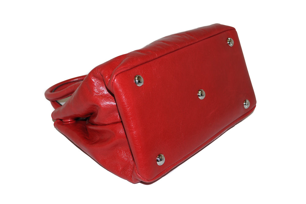 Coffer leather bag Miu Miu Red in Leather - 28670607
