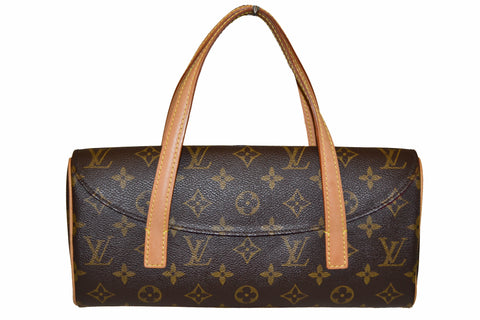 Authentic Louis Vuitton Classic Monogram Canvas Sonatine Hand Bag