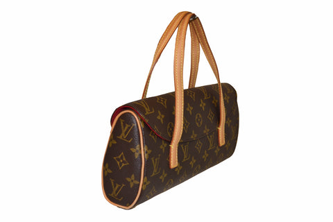 Authentic Louis Vuitton Classic Monogram Canvas Sonatine Hand Bag