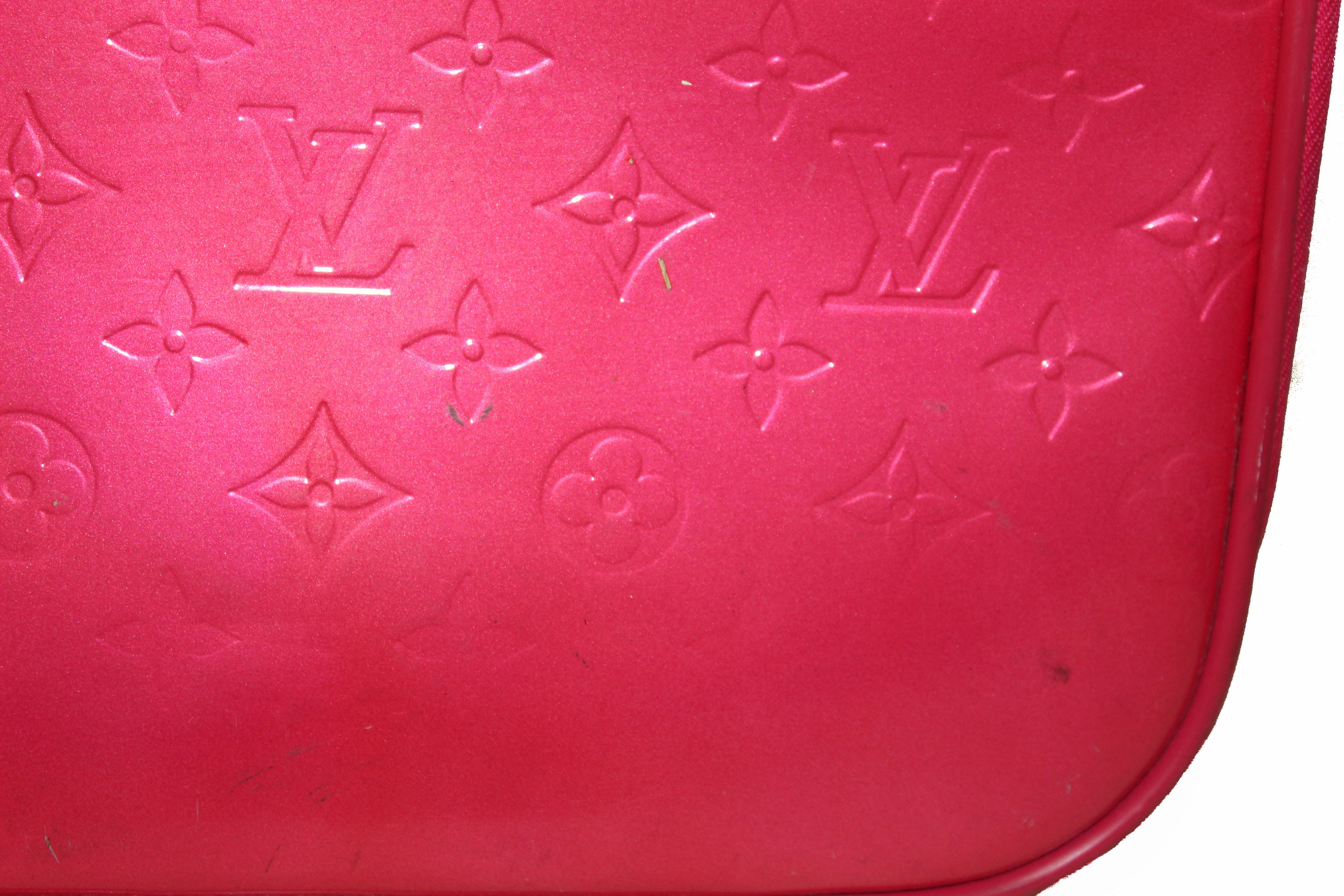 Authentic Louis Vuitton Pink Monogram Vernis Leather Pegase 45 Luggage