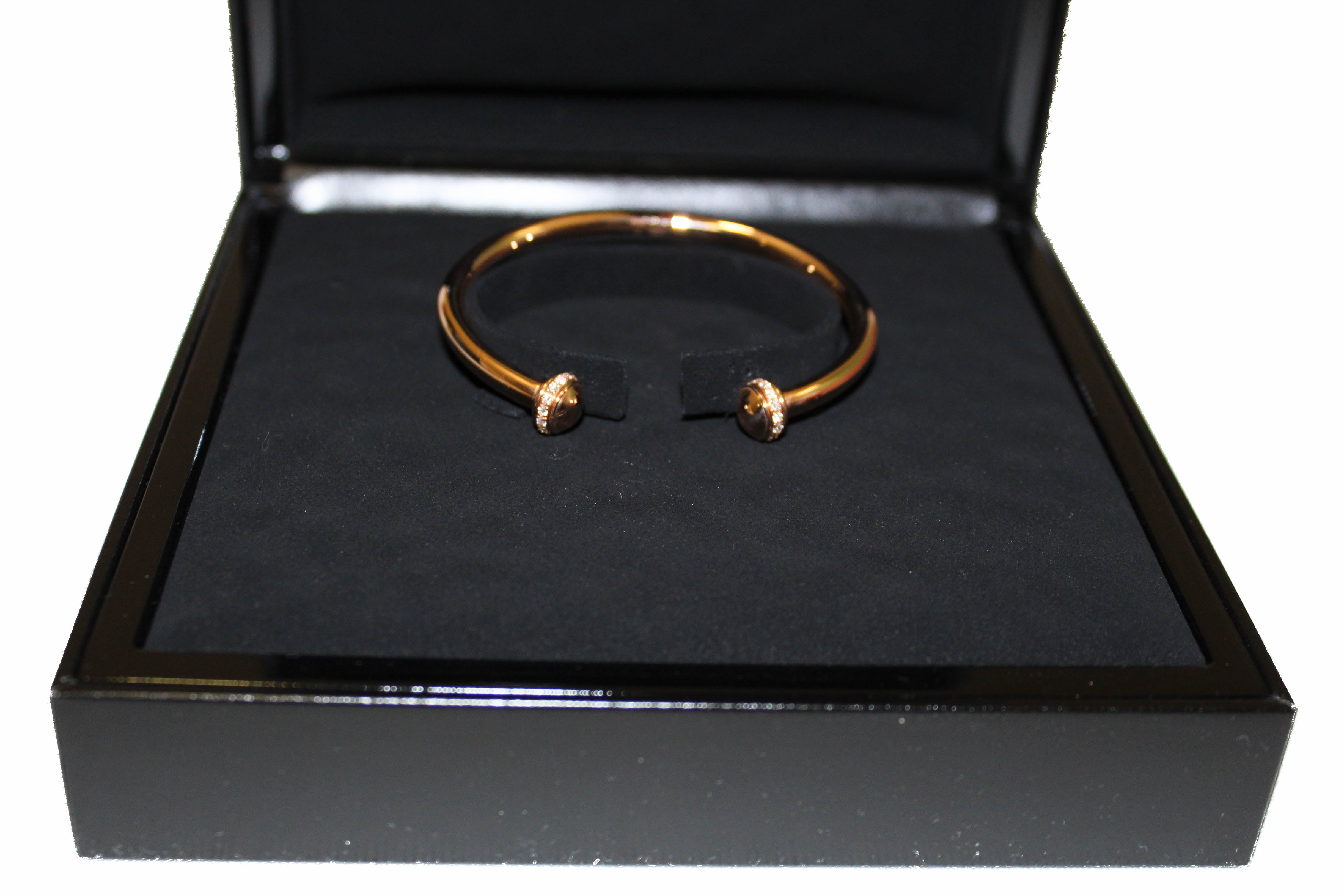 Authentic New Piaget Possession Open Bangle Bracelet in Rose Gold 16