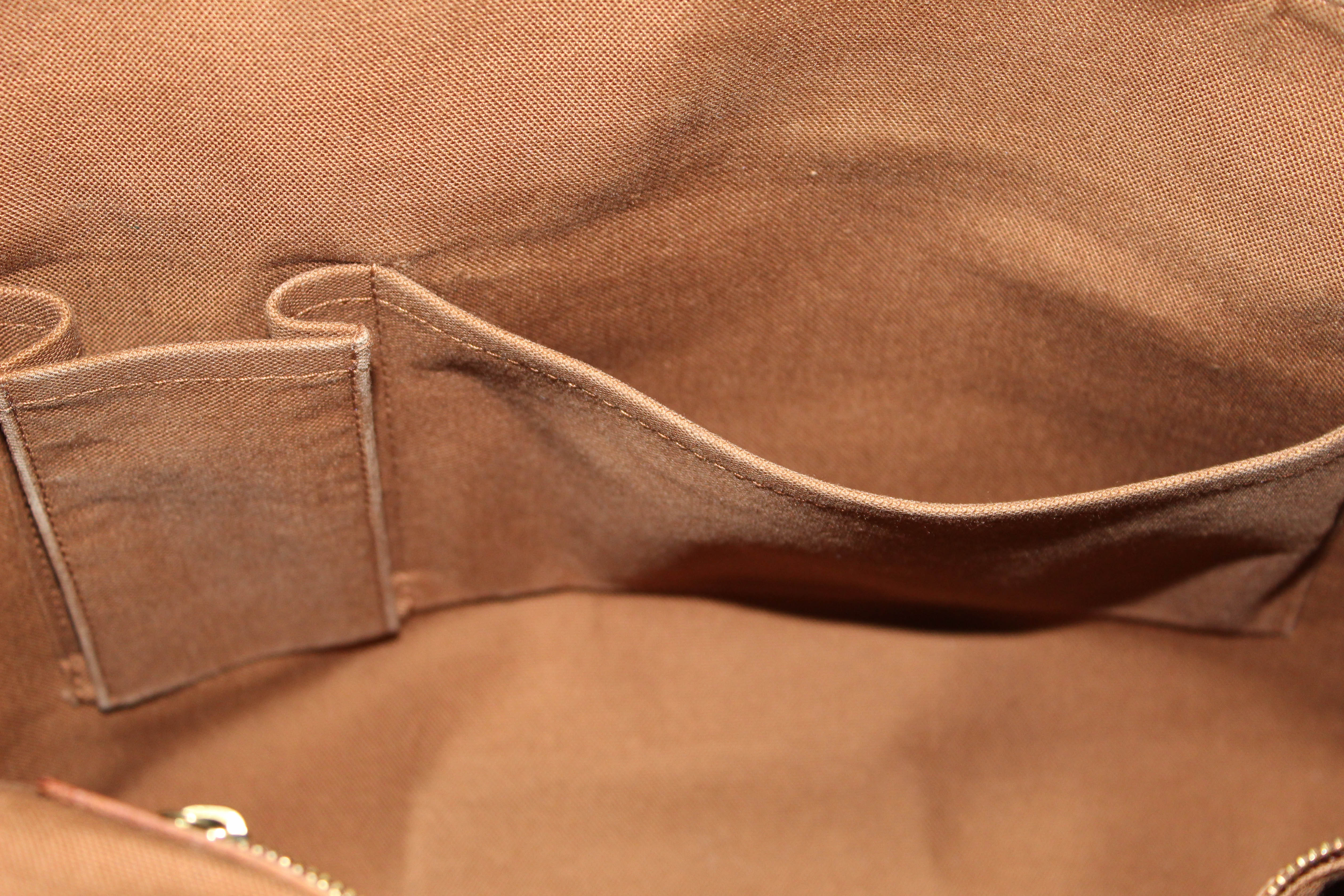 Abbesses Louis Vuitton satchel Dark brown Cloth ref.201464 - Joli