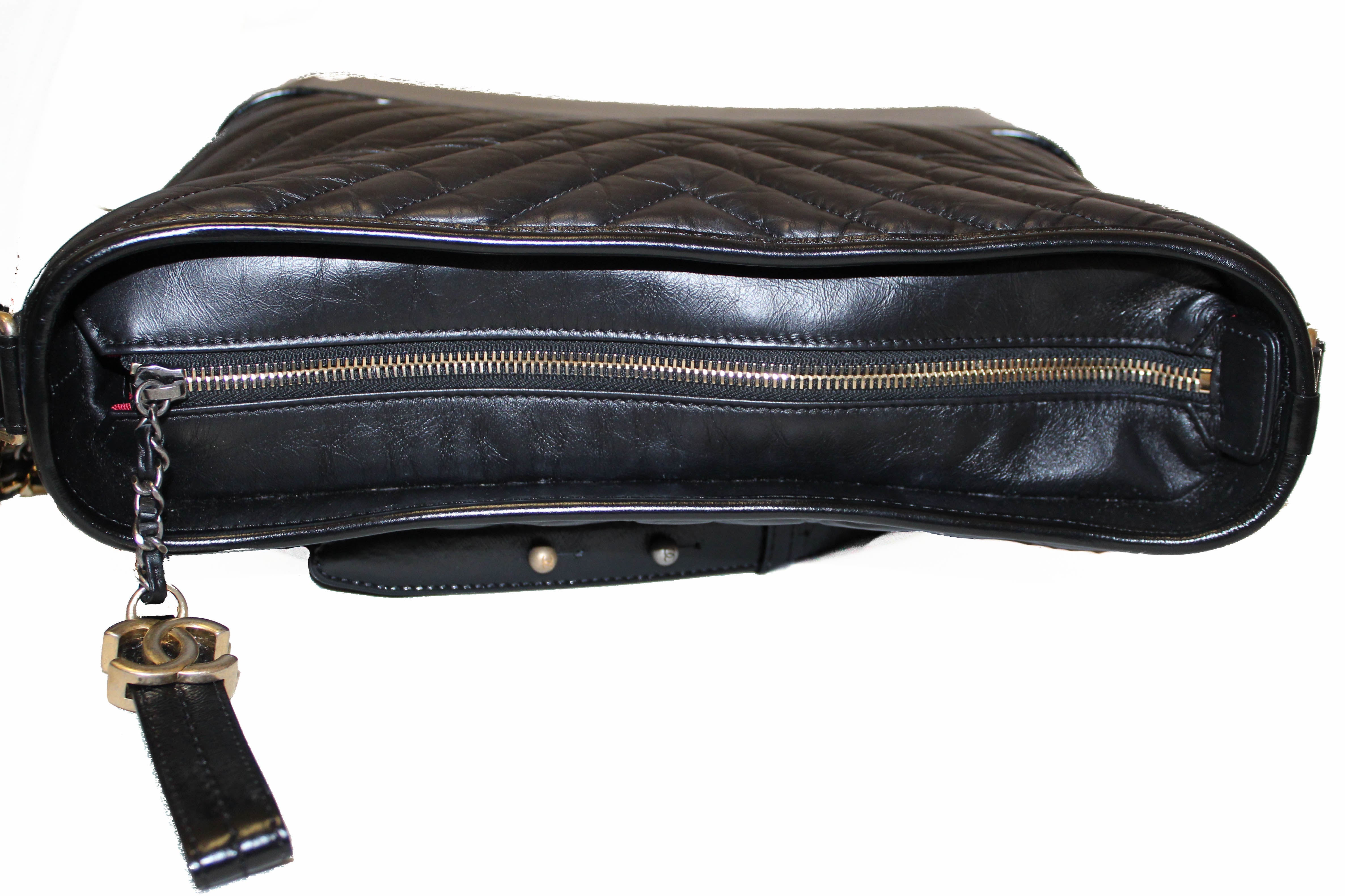 CHANEL] Chanel Gabriel de Chanel Hobo A93824 Shoulder bag Calf Black Ladies  Shoulder Bag A-rank – KYOTO NISHIKINO