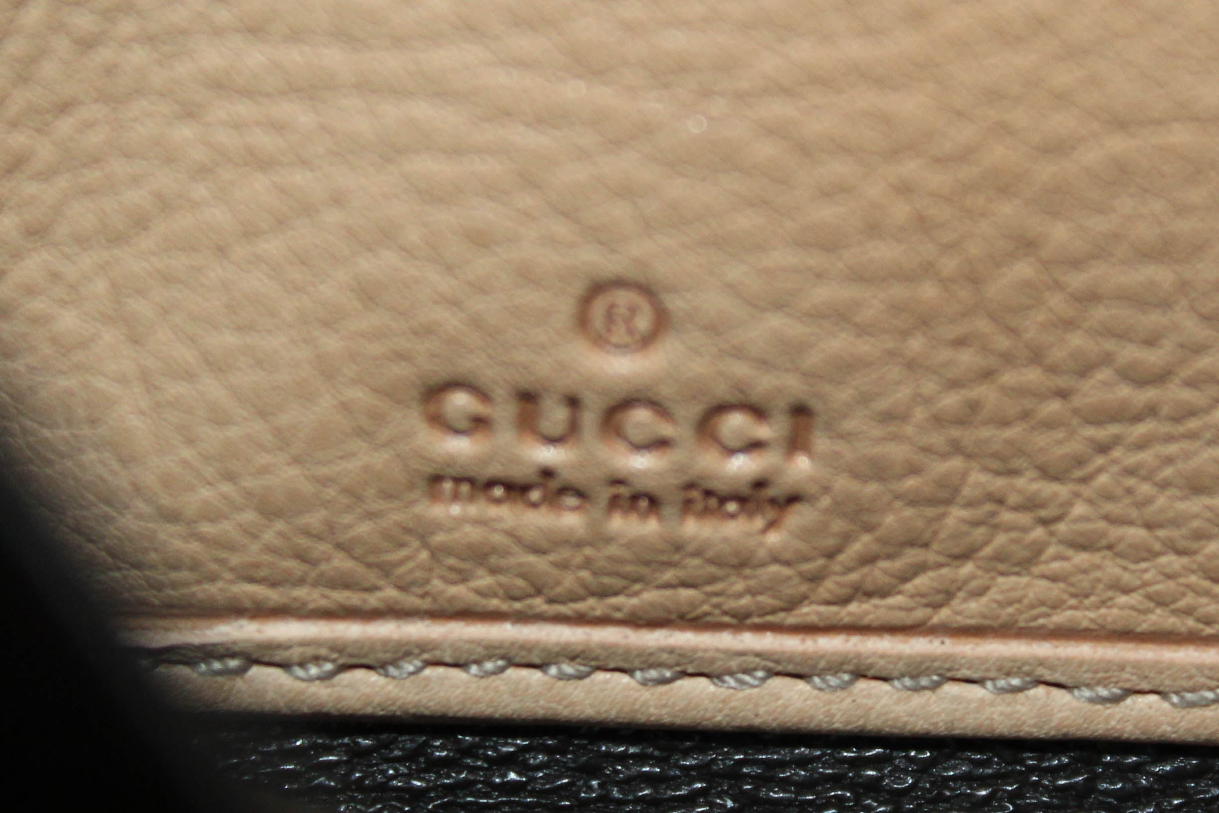 Authentic Gucci Beige Soho Leather Zip Around Wallet