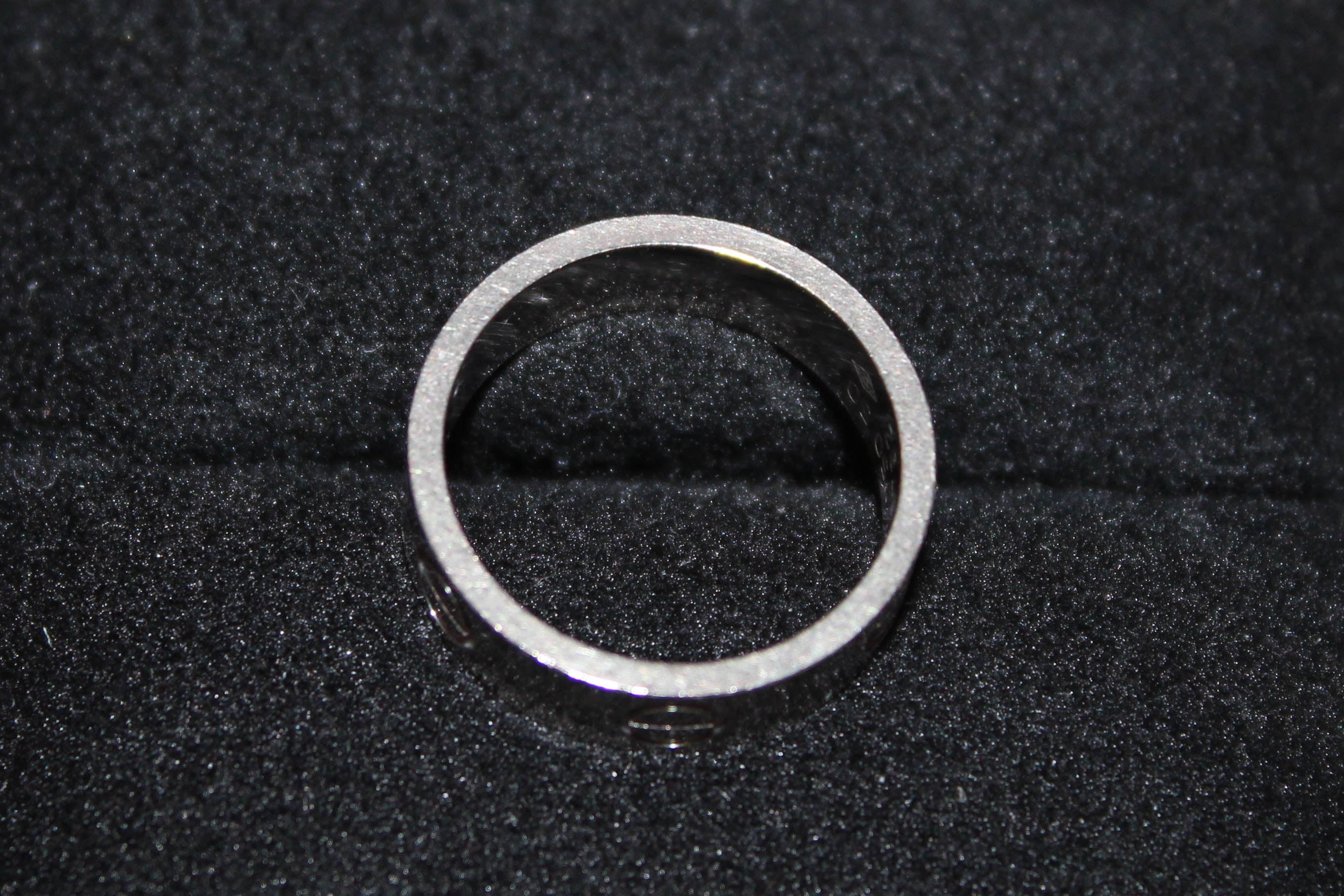 Authentic Cartier 18K White Gold LOVE Ring Size 5