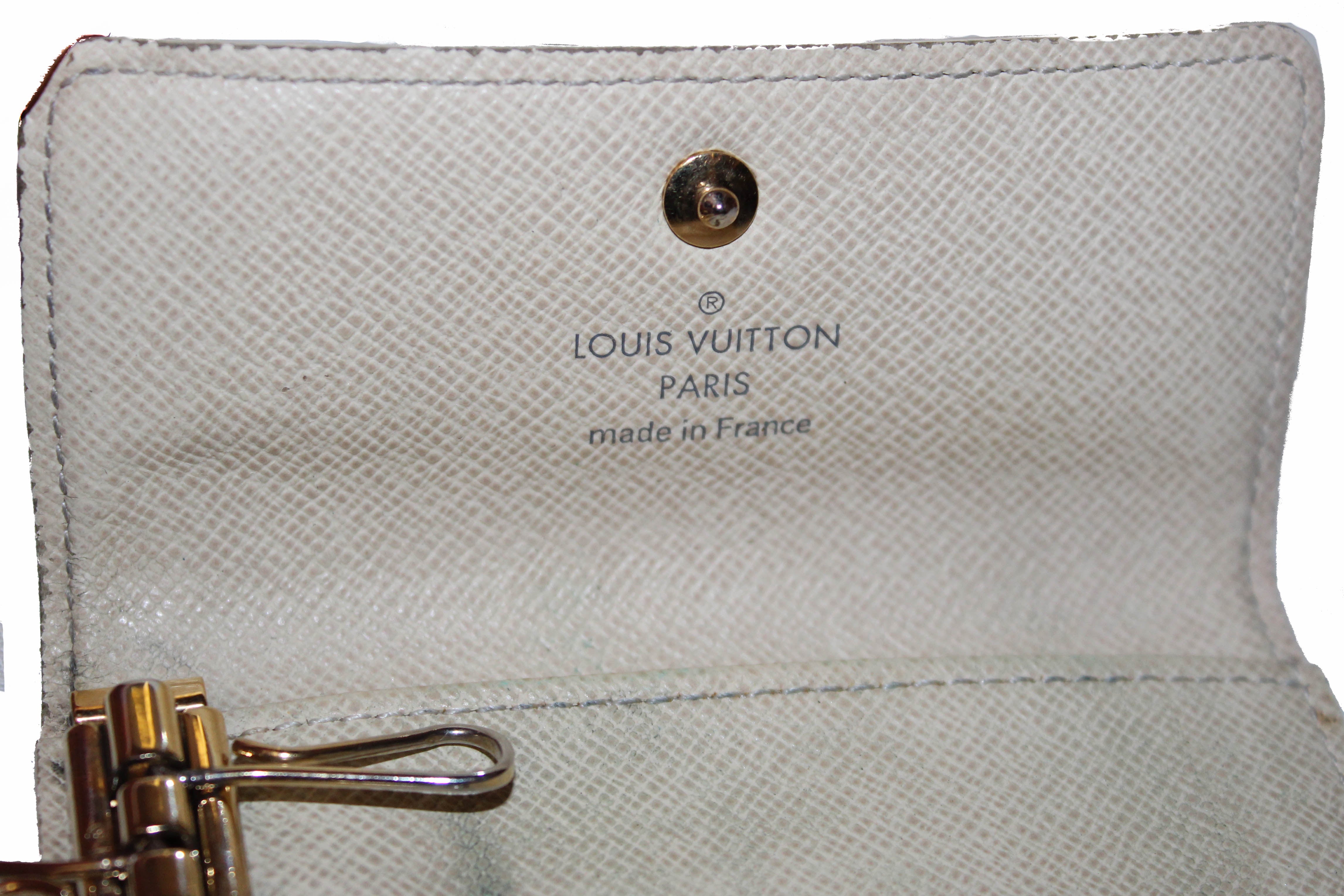 Louis Vuitton Damier Azur Canvas 4 Key Holder Louis Vuitton