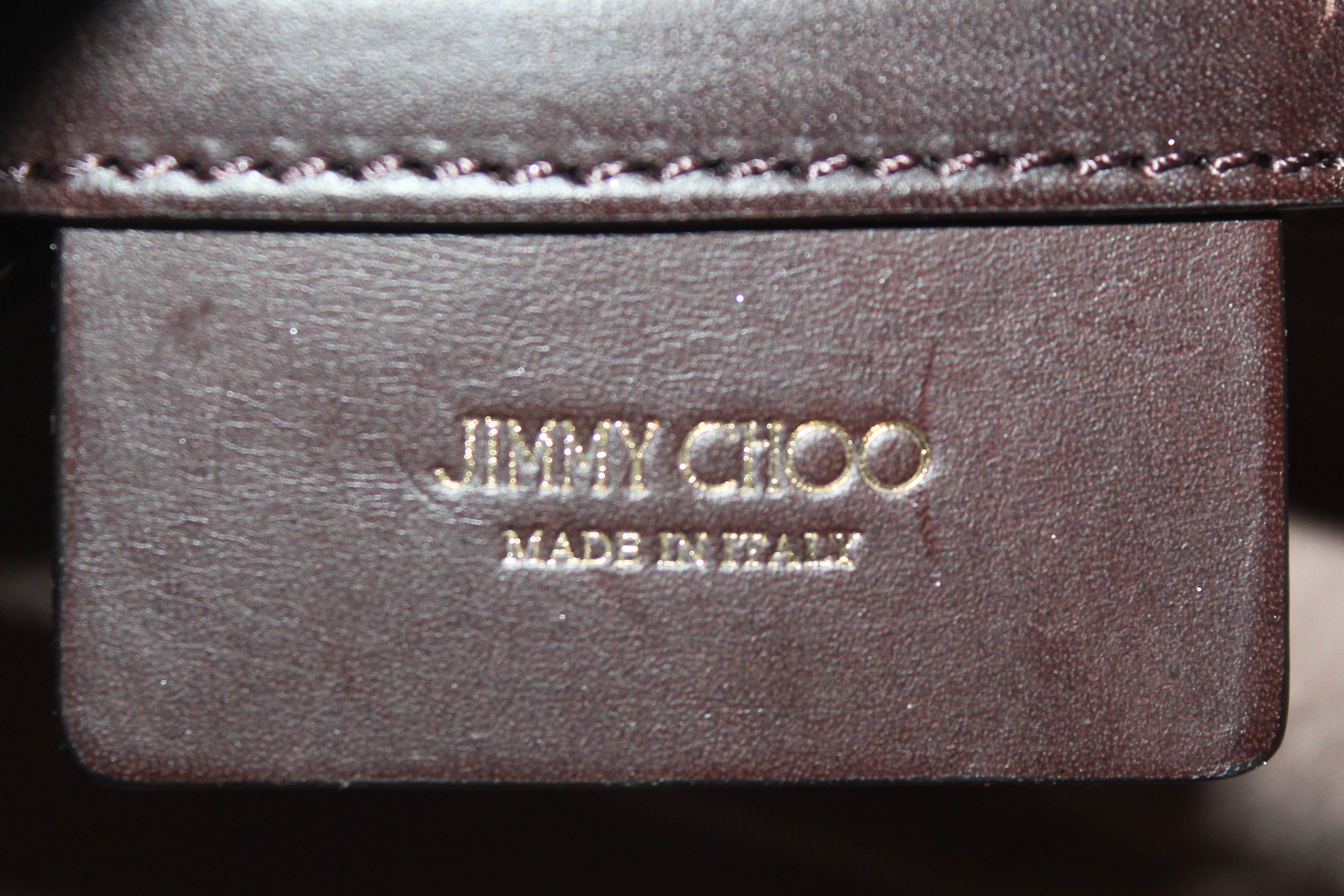 Authentic Jimmy Choo Ebony Metallic Artie Shoulder Bag