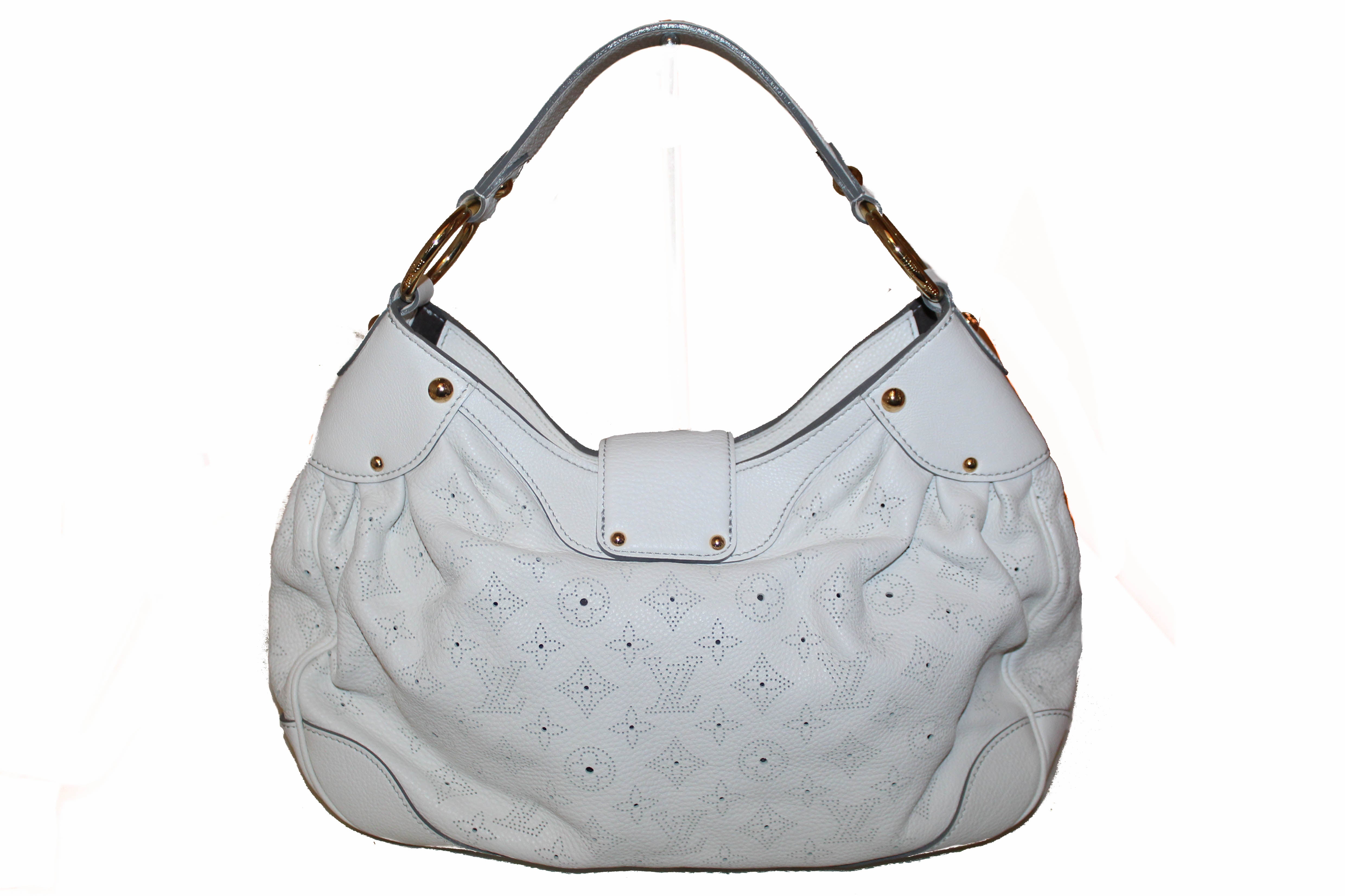 LOUIS VUITTON White Mahina Perforated Leather Bag #41118 – ALL YOUR BLISS