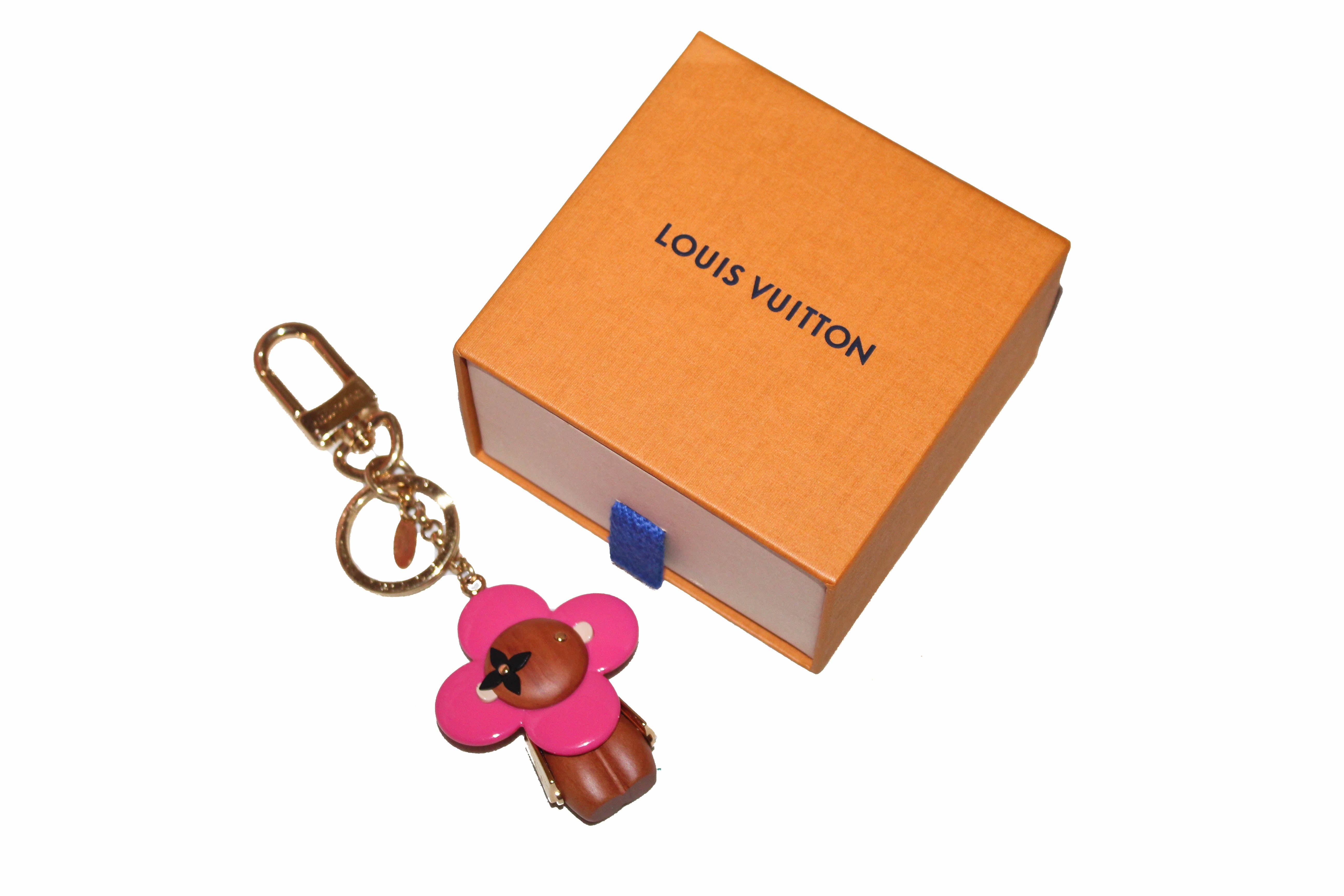 LOUIS VUITTON Monogram Wild At Heart Vivienne Bag Charm Key Holder 1245526