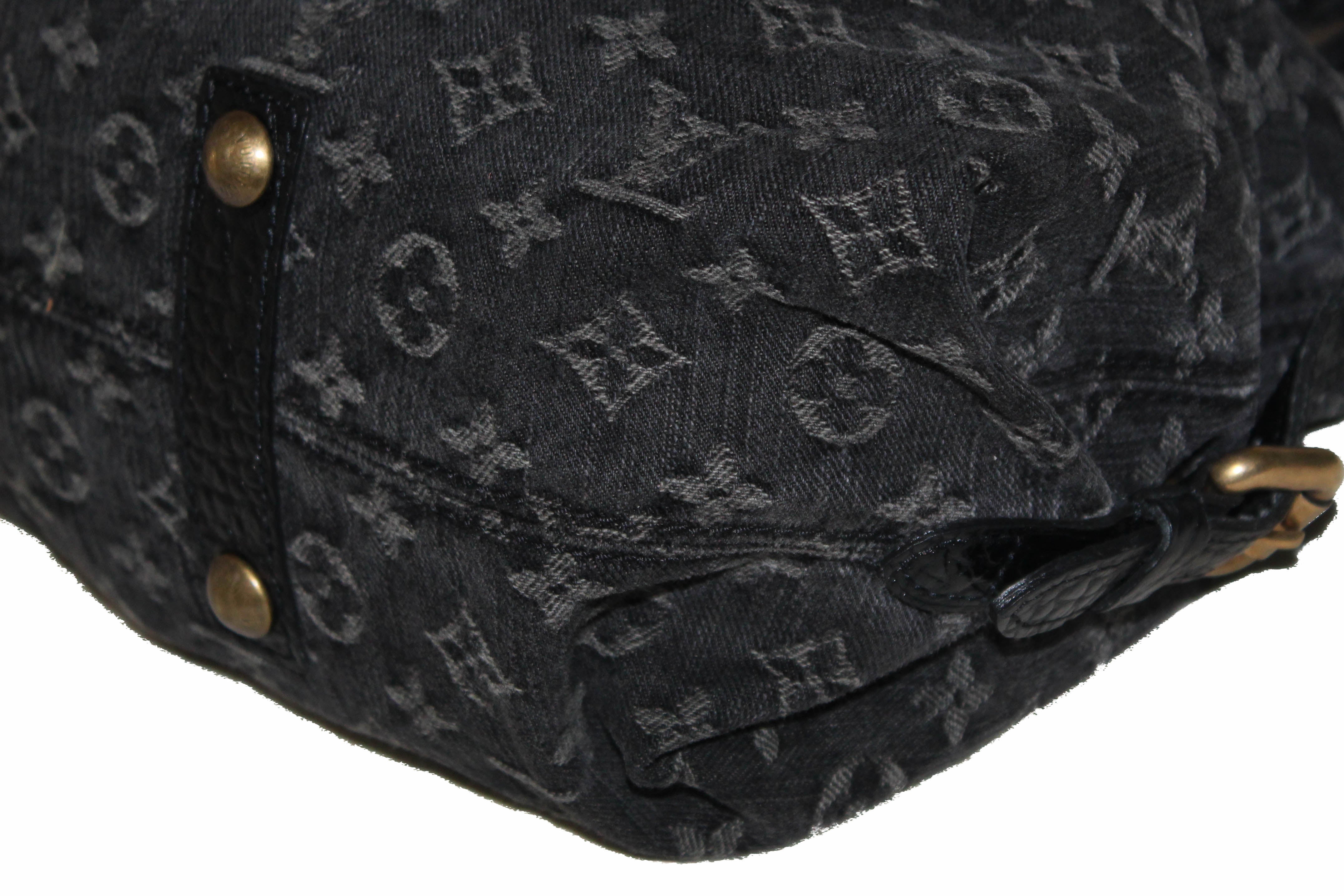 LOUIS VUITTON Vintage NEO Cabby black denim monogram shoulder bag with  crossbody strap. Condition: Excellent R13800.00