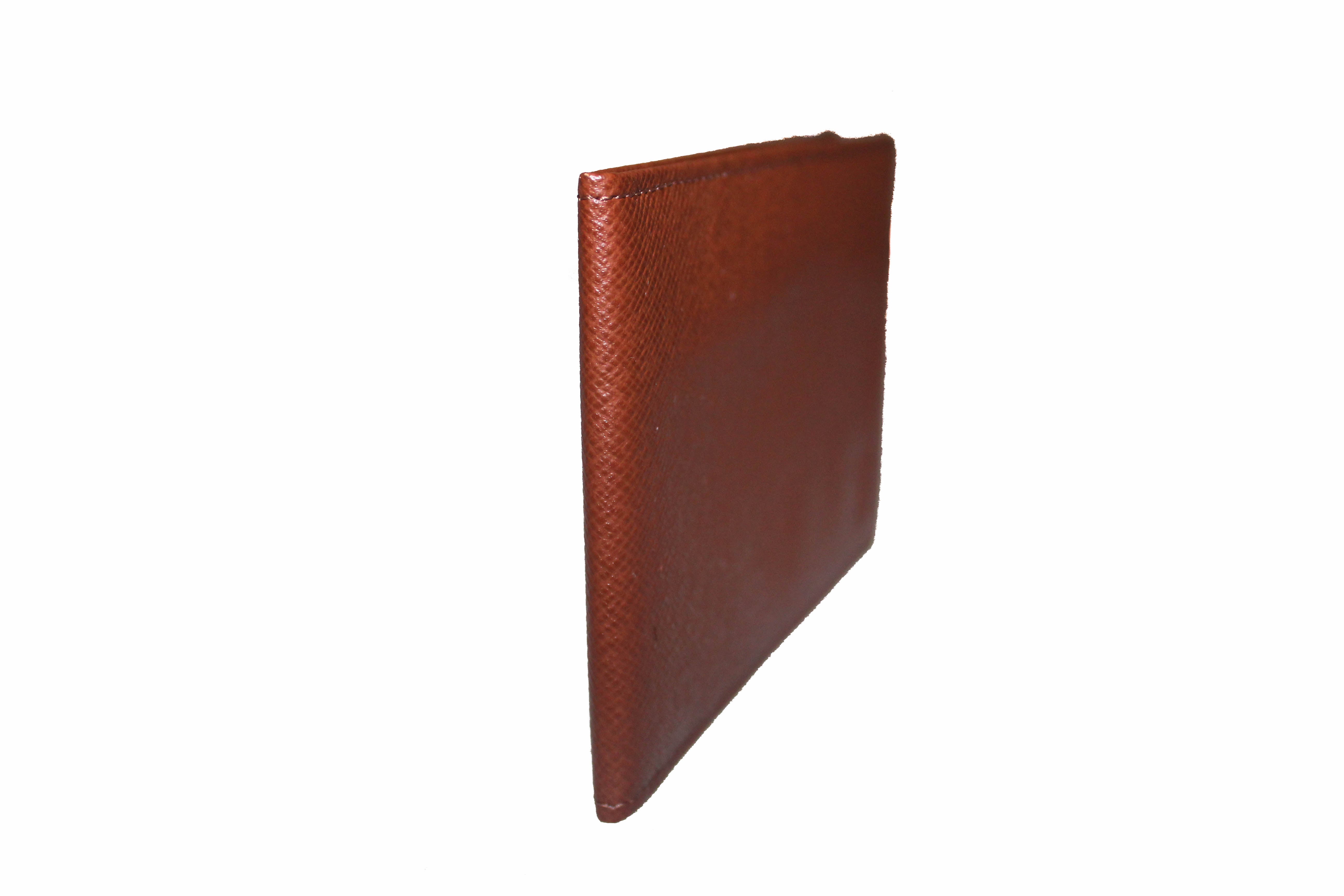 Louis Vuitton Light brown Tan Taiga Leather ID Document Holder at 1stDibs