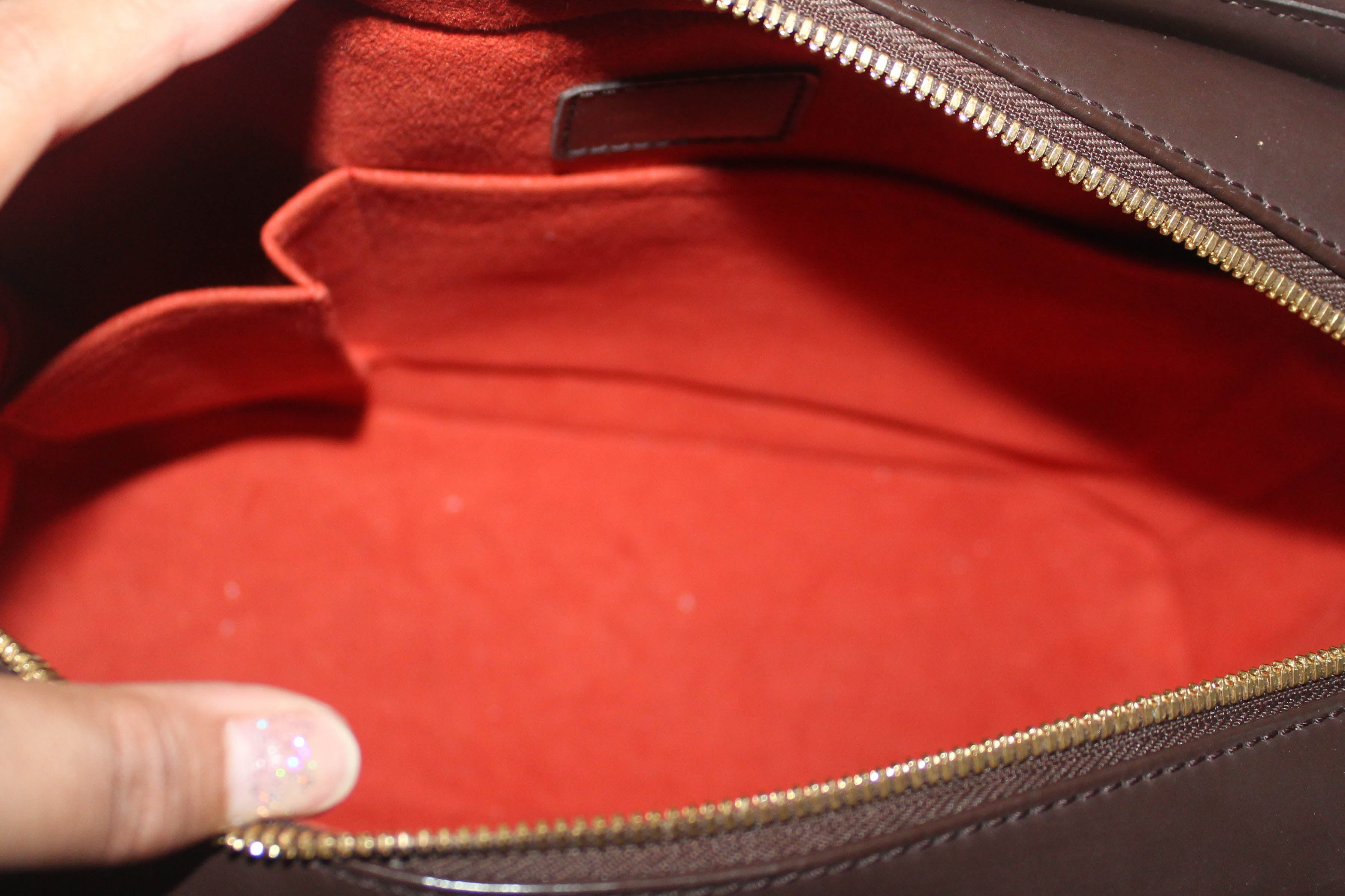 Authentic Louis Vuitton Damier Ebene Sarria Hand Bag