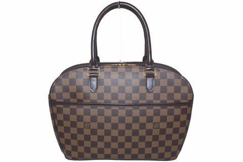 Authentic Louis Vuitton Damier Ebene Sarria Hand Bag