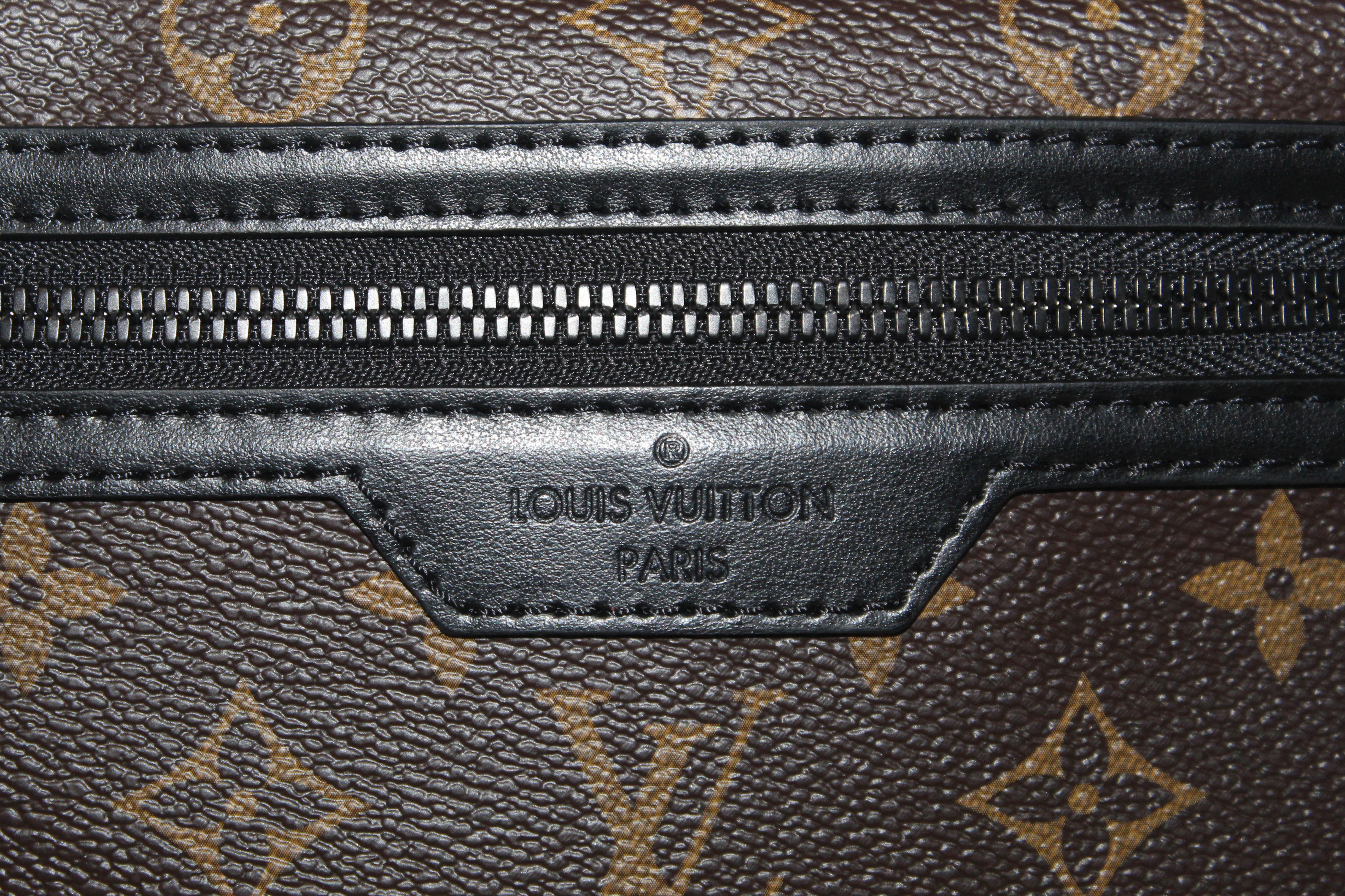 Authentic Louis Vuitton Monogram Double Flat Messenger Bag