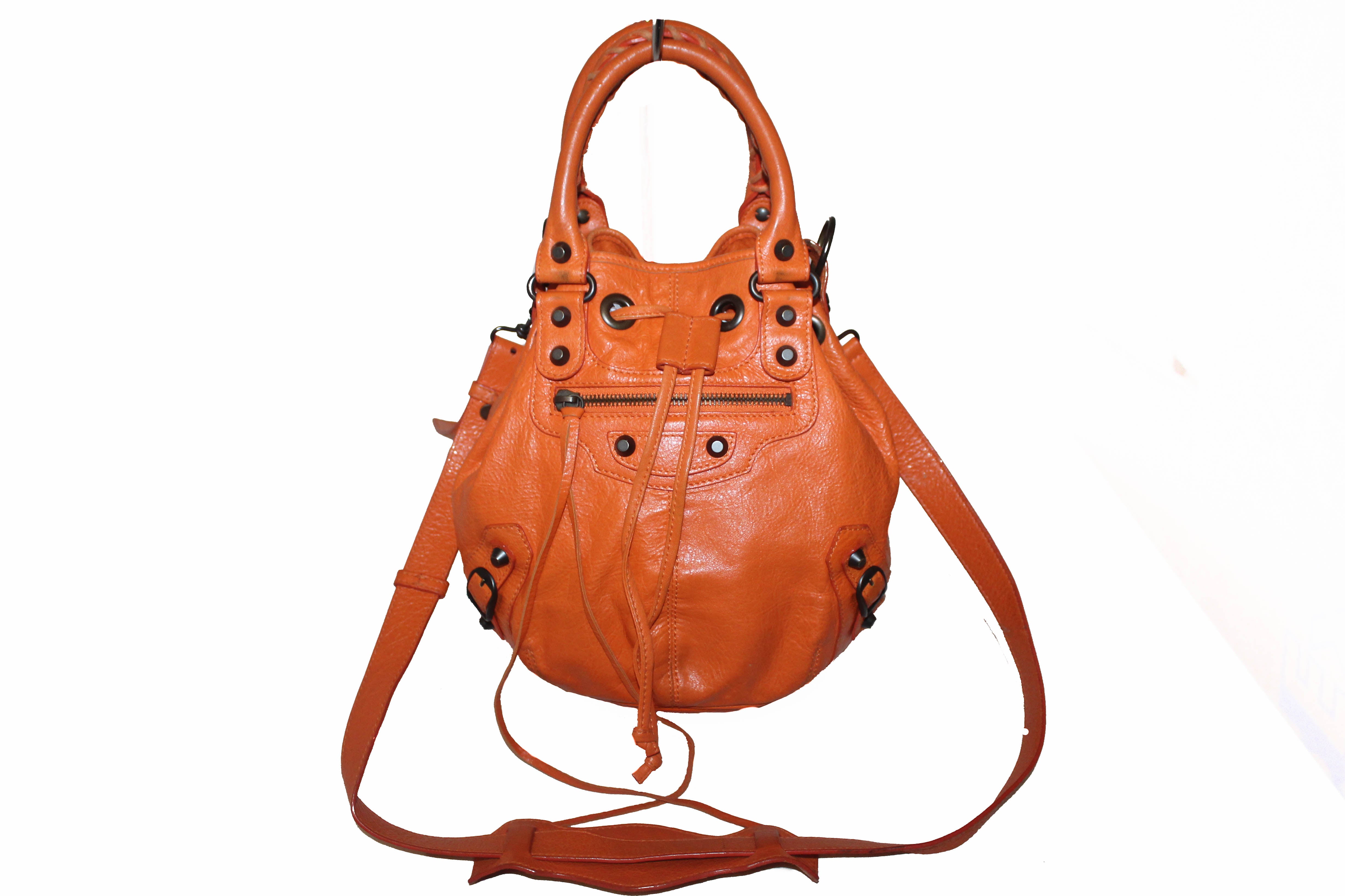 Balenciaga Orange Handbags
