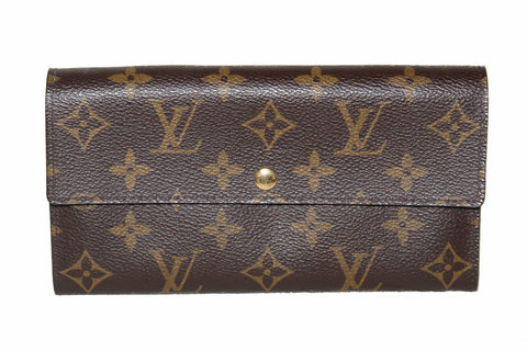 Authentic Louis Vuitton Classic Monogram Sarah Wallet