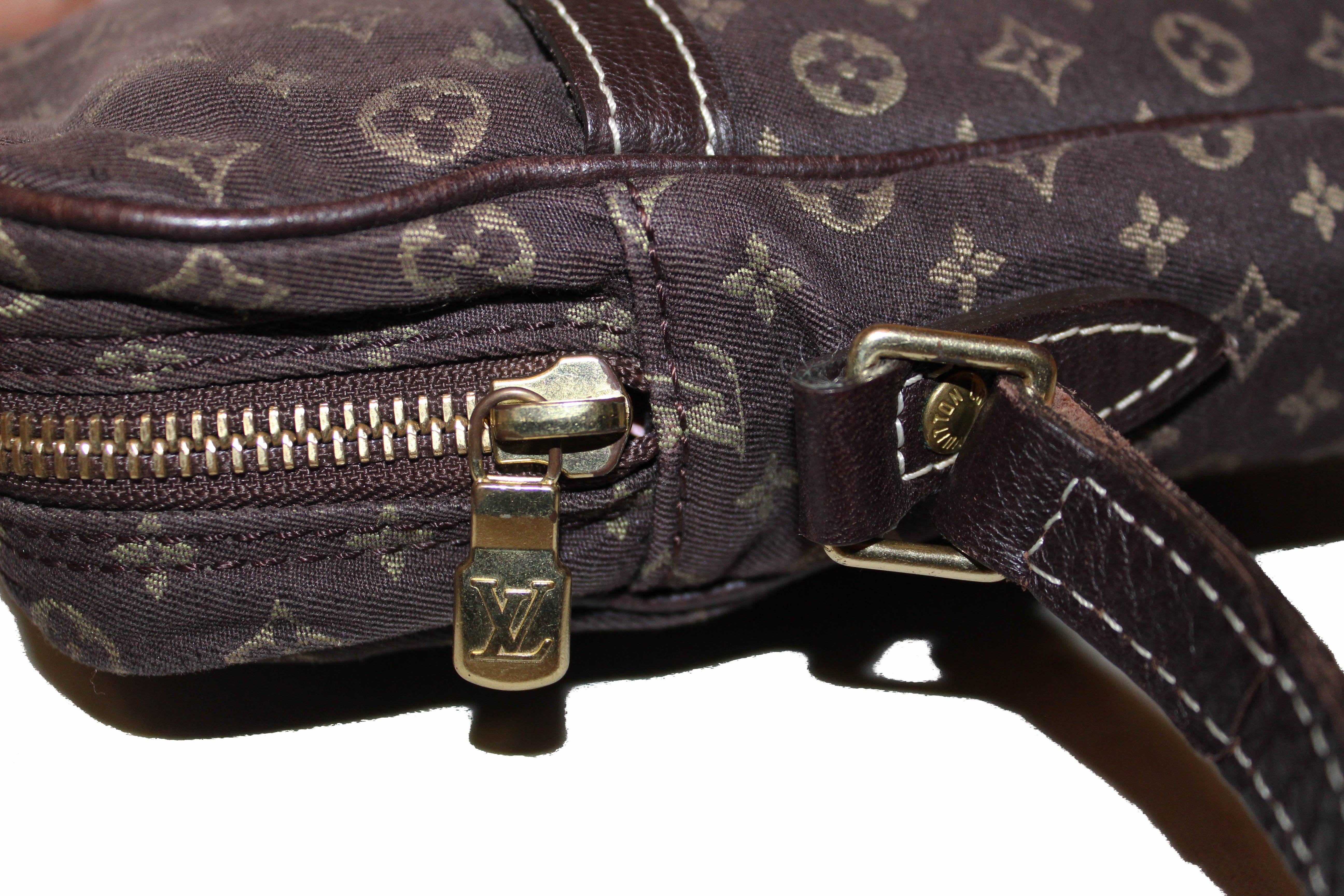 Authentic Louis Vuitton Monogram Mini Lin Brown Danube Small Messenger Bag