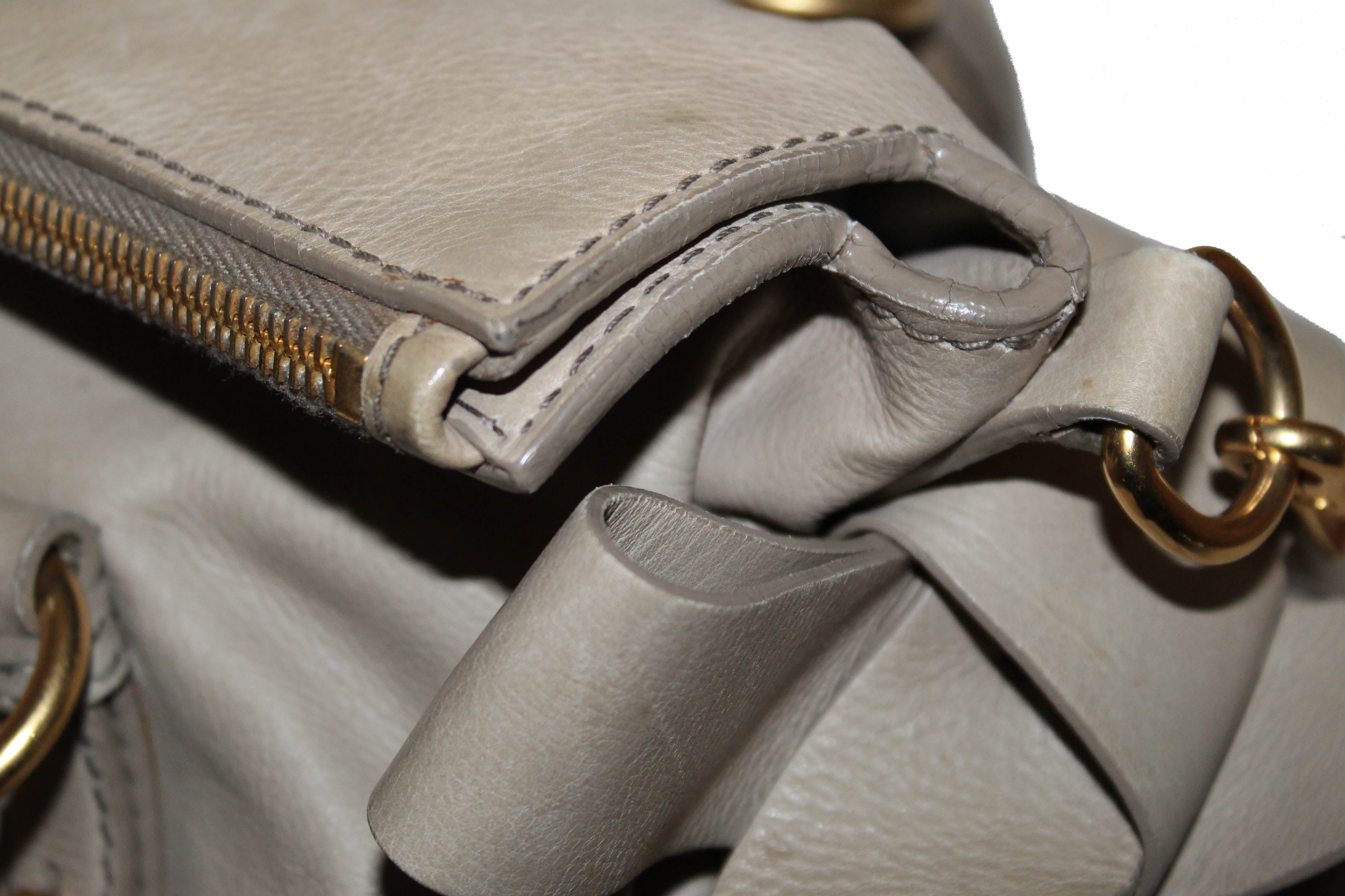 Miu Miu Black Vitello Lux Leather Bow Top Handle Bag - Yoogi's Closet