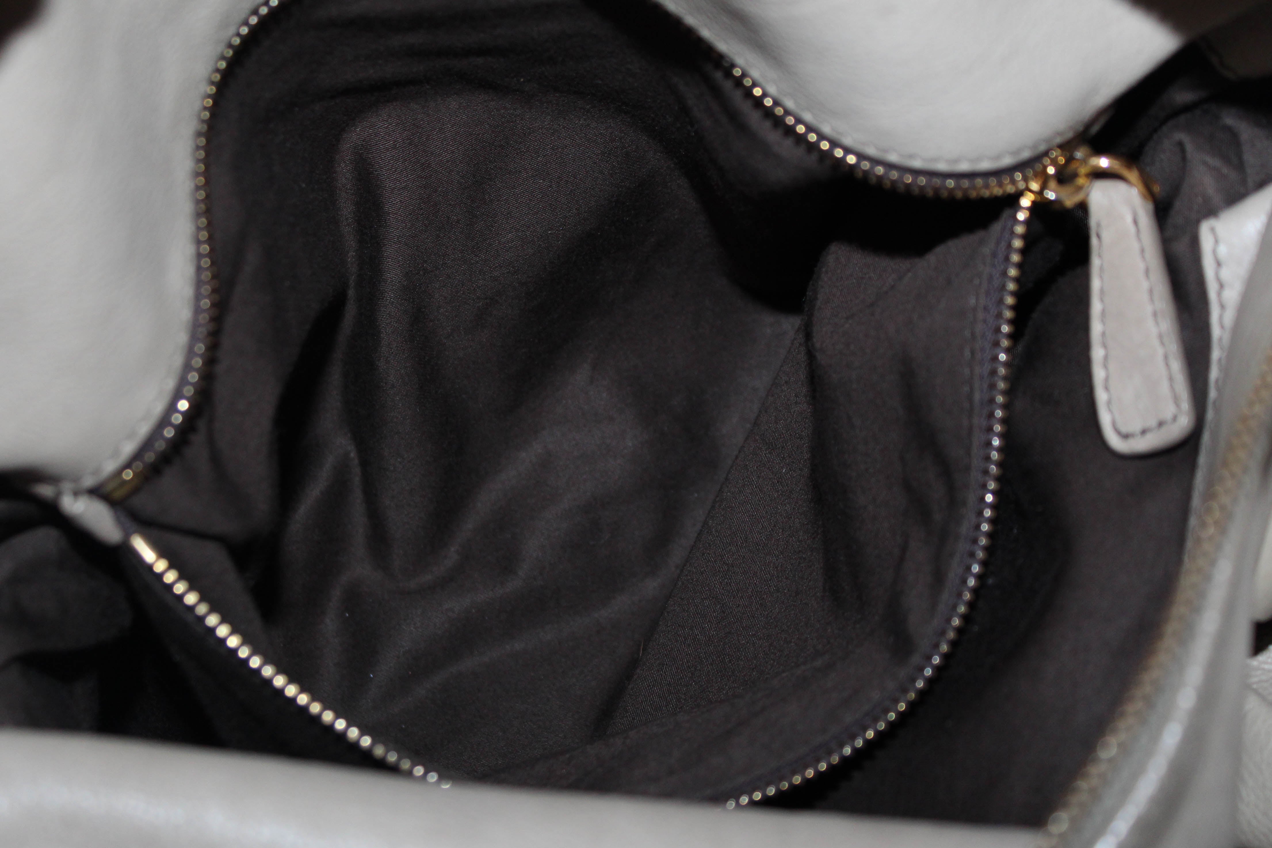 Miu Miu Blue Vitello Lux Leather Mini Bow Top Handle Bag - Yoogi's Closet