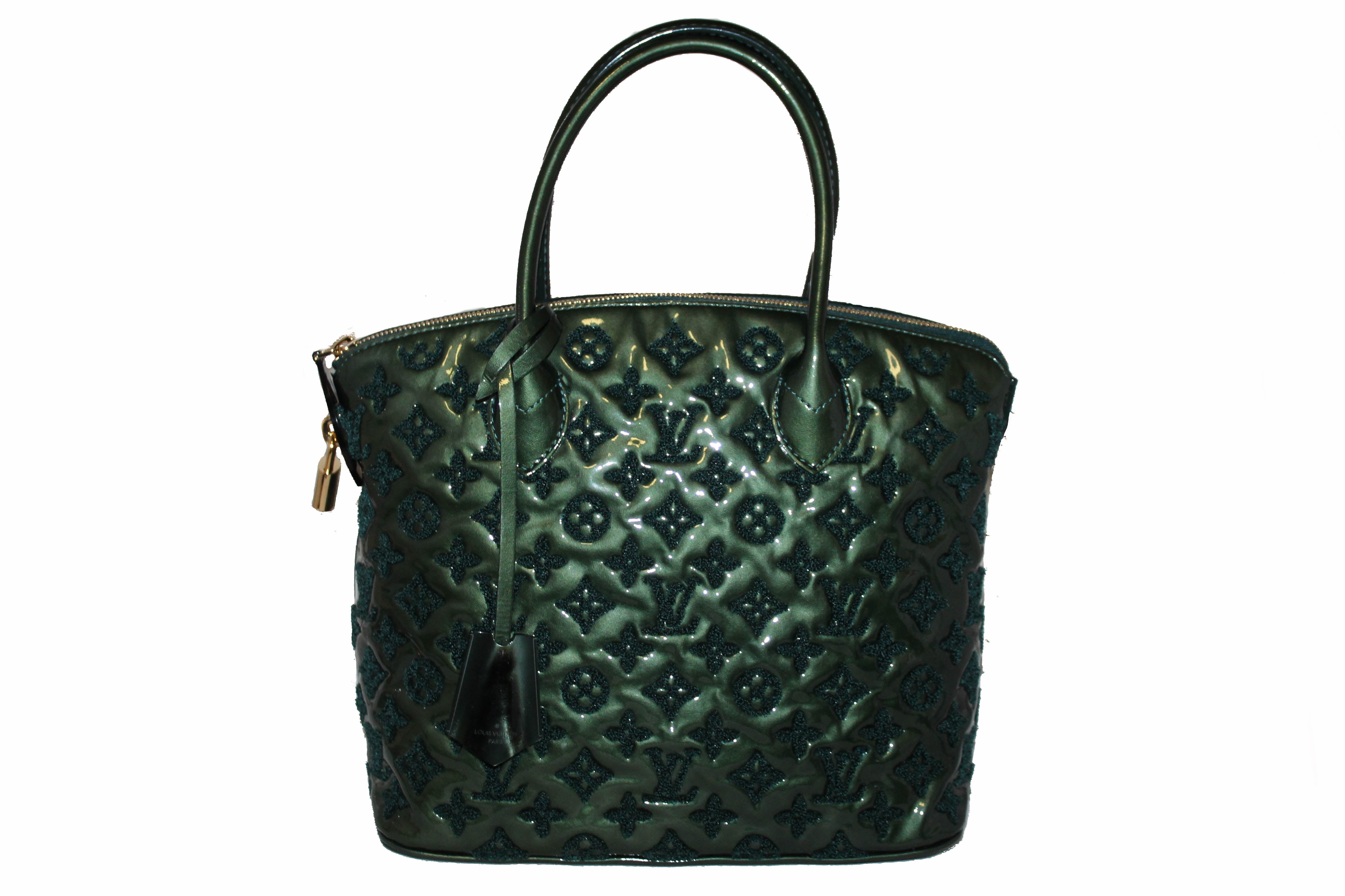Louis Vuitton Green Gris Monogram Patent Leather Limited Edition