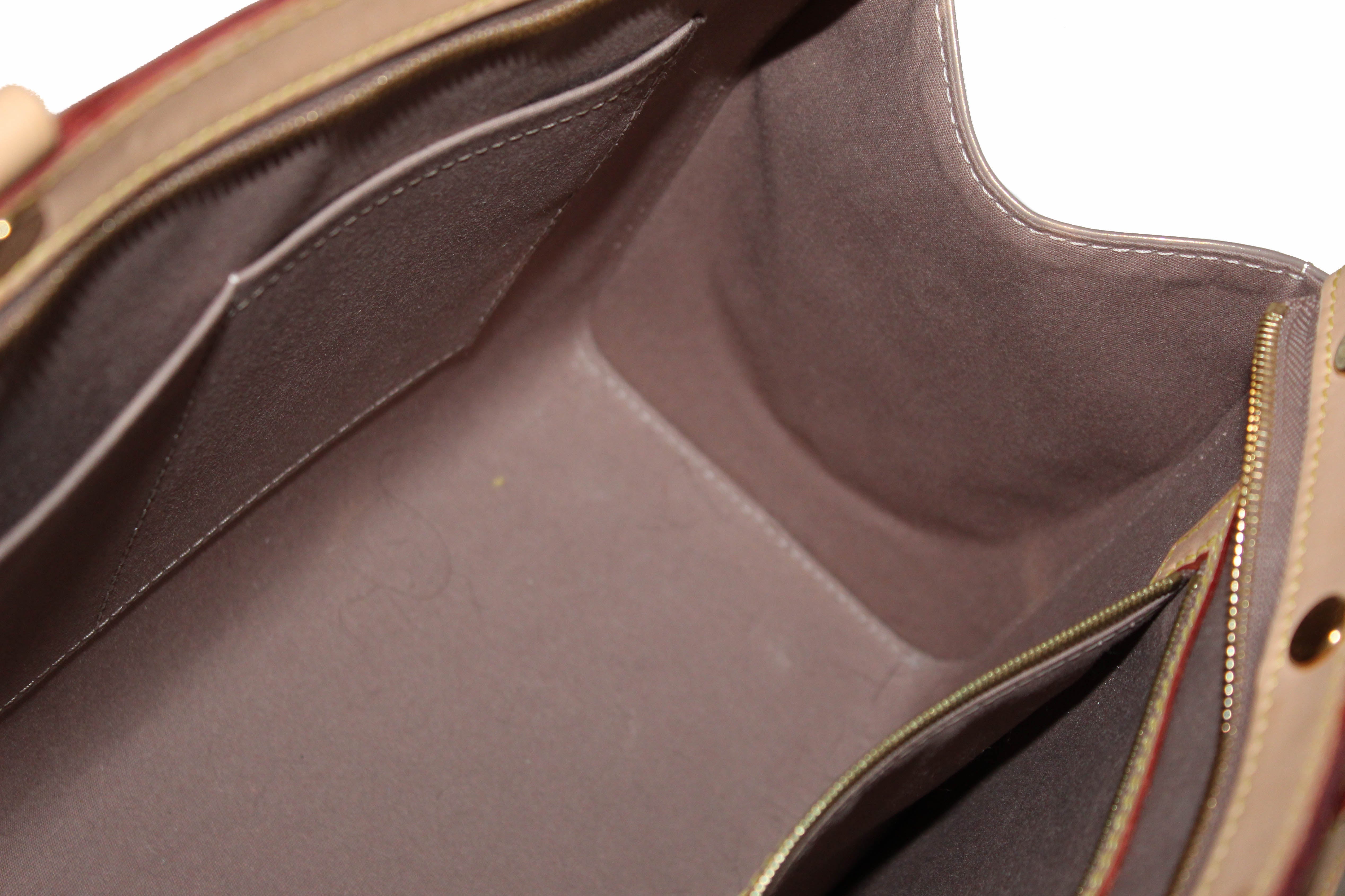 Authentic Louis Vuitton Beige Vernis Leather Brea PM Shoulder Bag