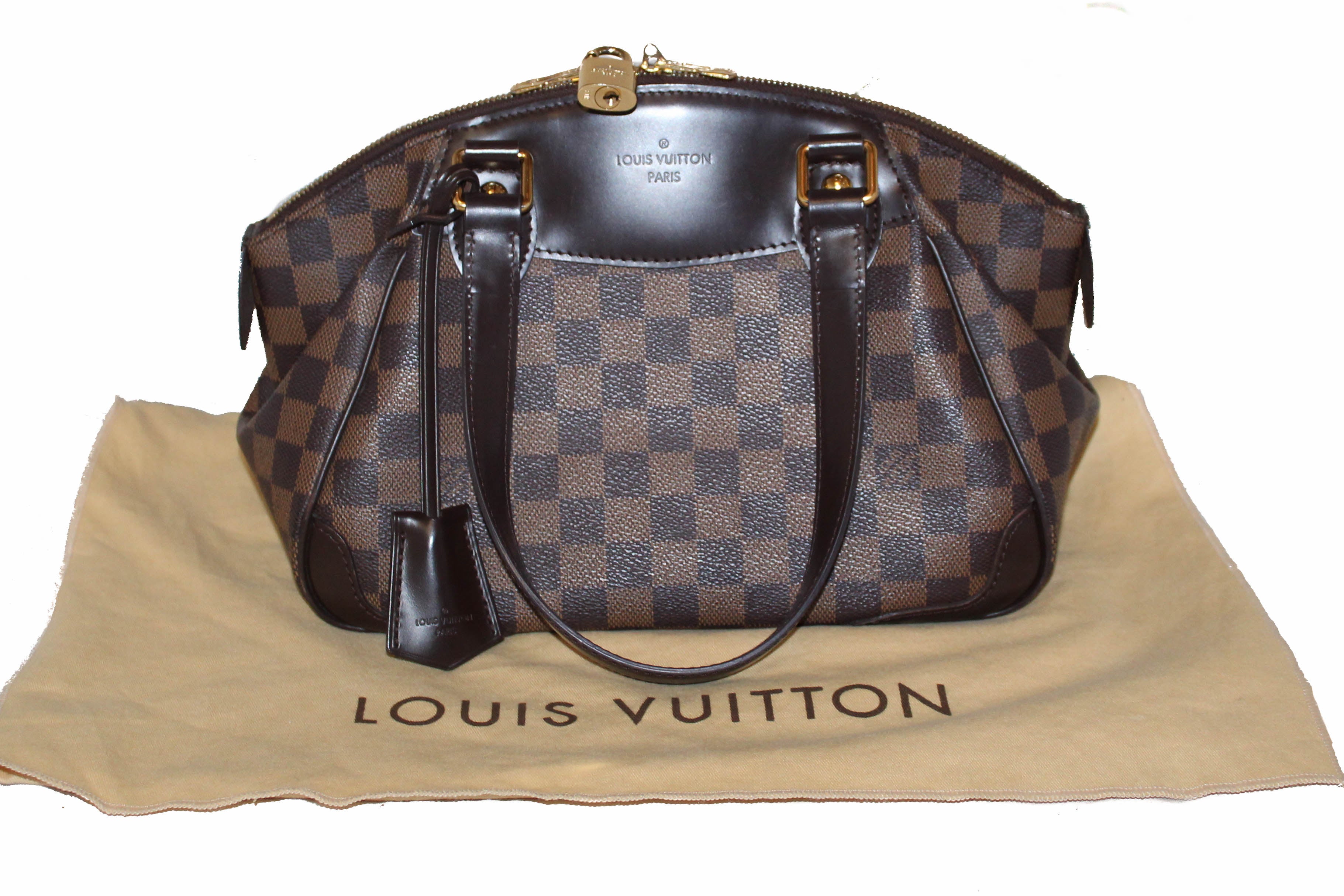 Authentic Louis Vuitton Damier Ebene Verona PM Shoulder Bag