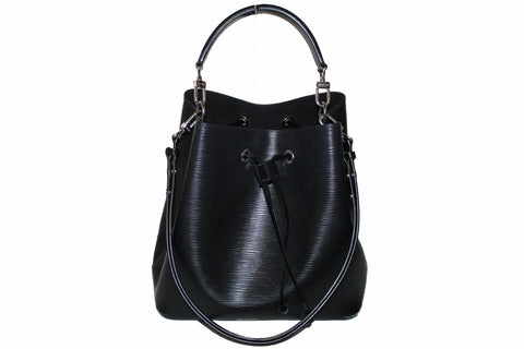 Authentic Louis Vuitton Black Epi Leather NeoNoe MM Bag